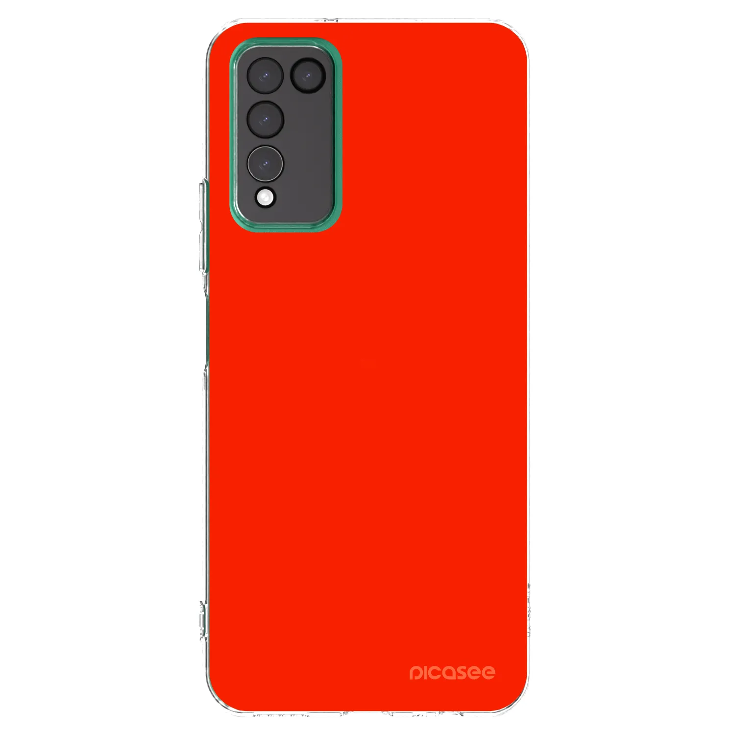 Picasee silikónový prehľadný obal pre Honor 10X Lite - Maranello Red