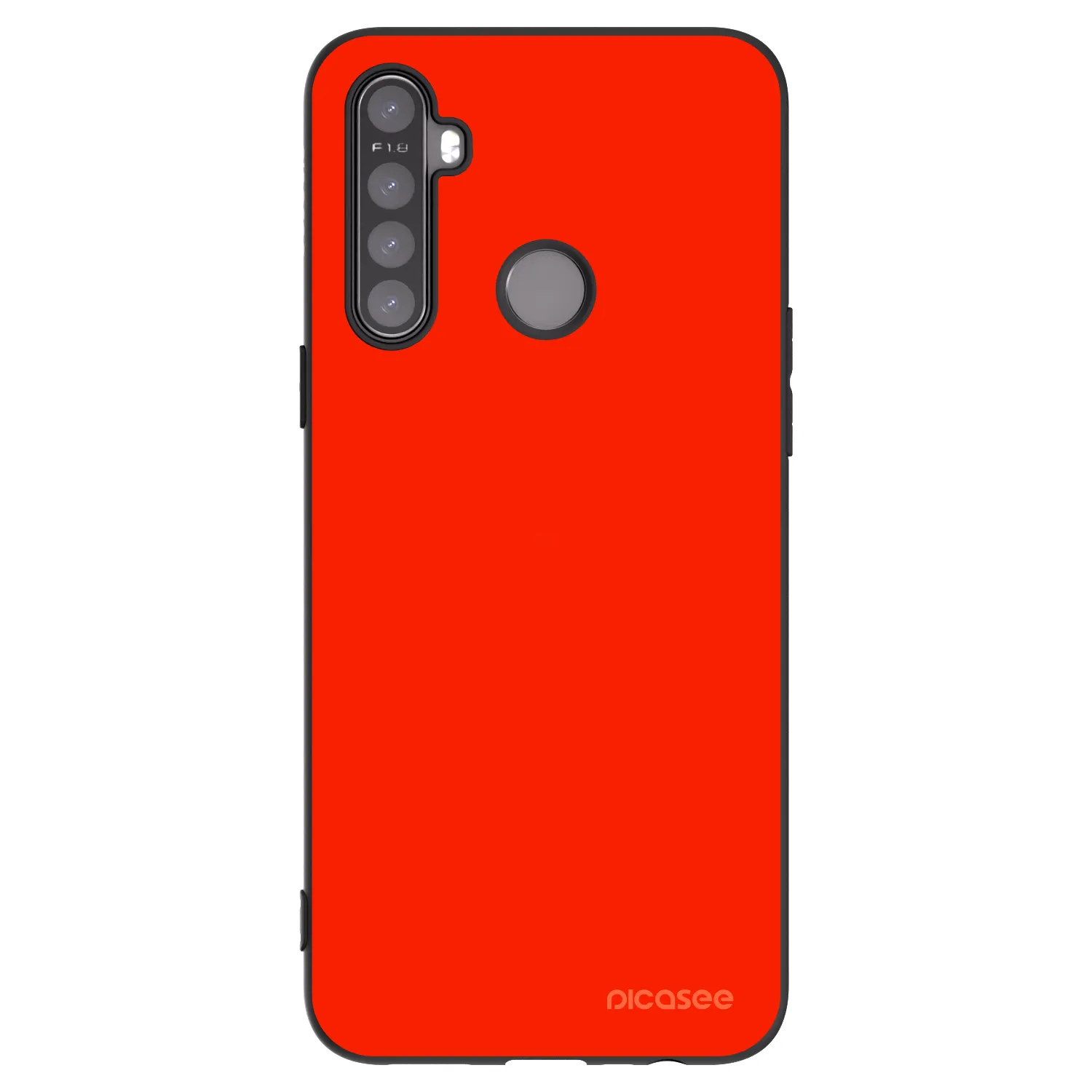 Picasee silikónový čierny obal pre Realme 6i - Maranello Red
