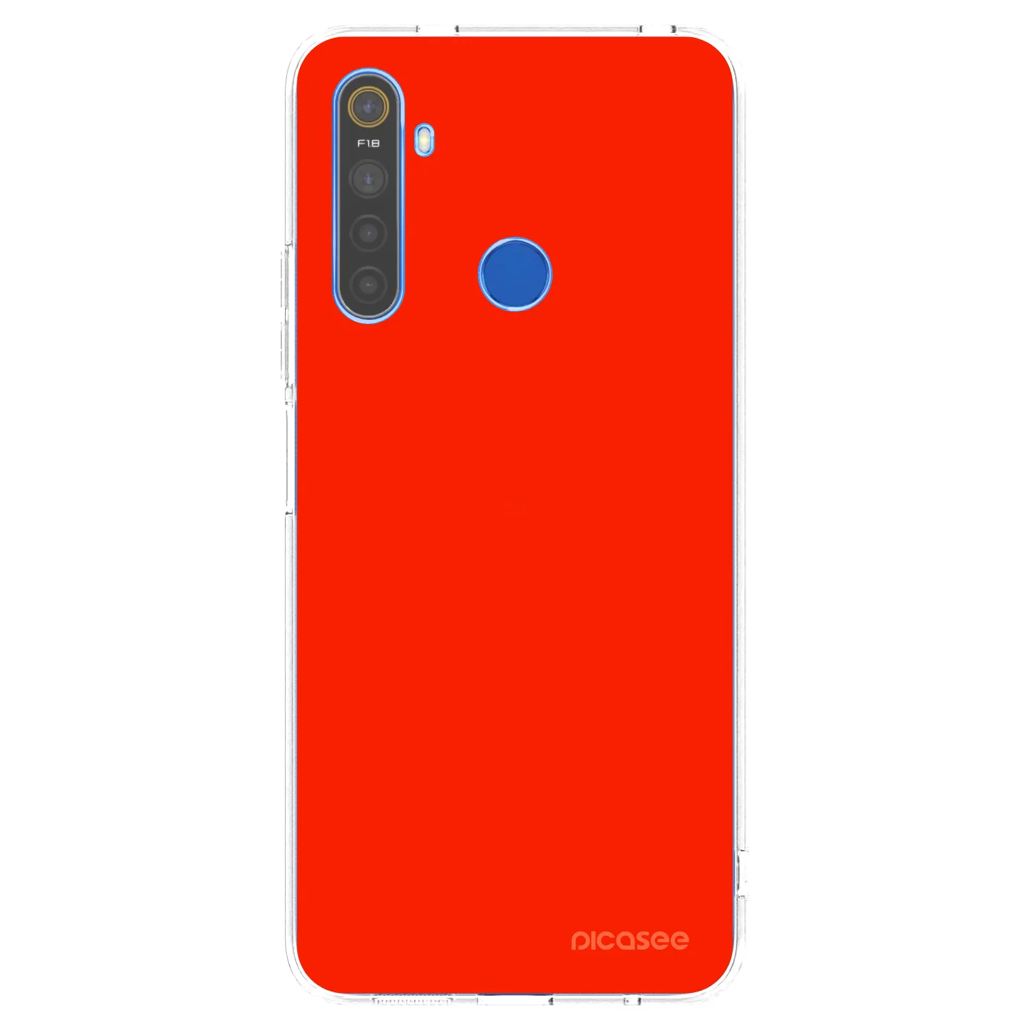 Picasee silikónový prehľadný obal pre Realme 5 - Maranello Red