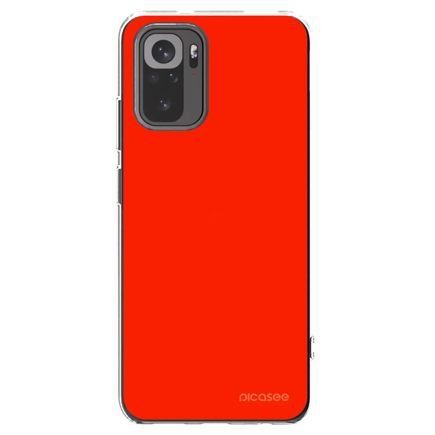 Picasee silikónový prehľadný obal pre Xiaomi Redmi Note 10 - Maranello Red