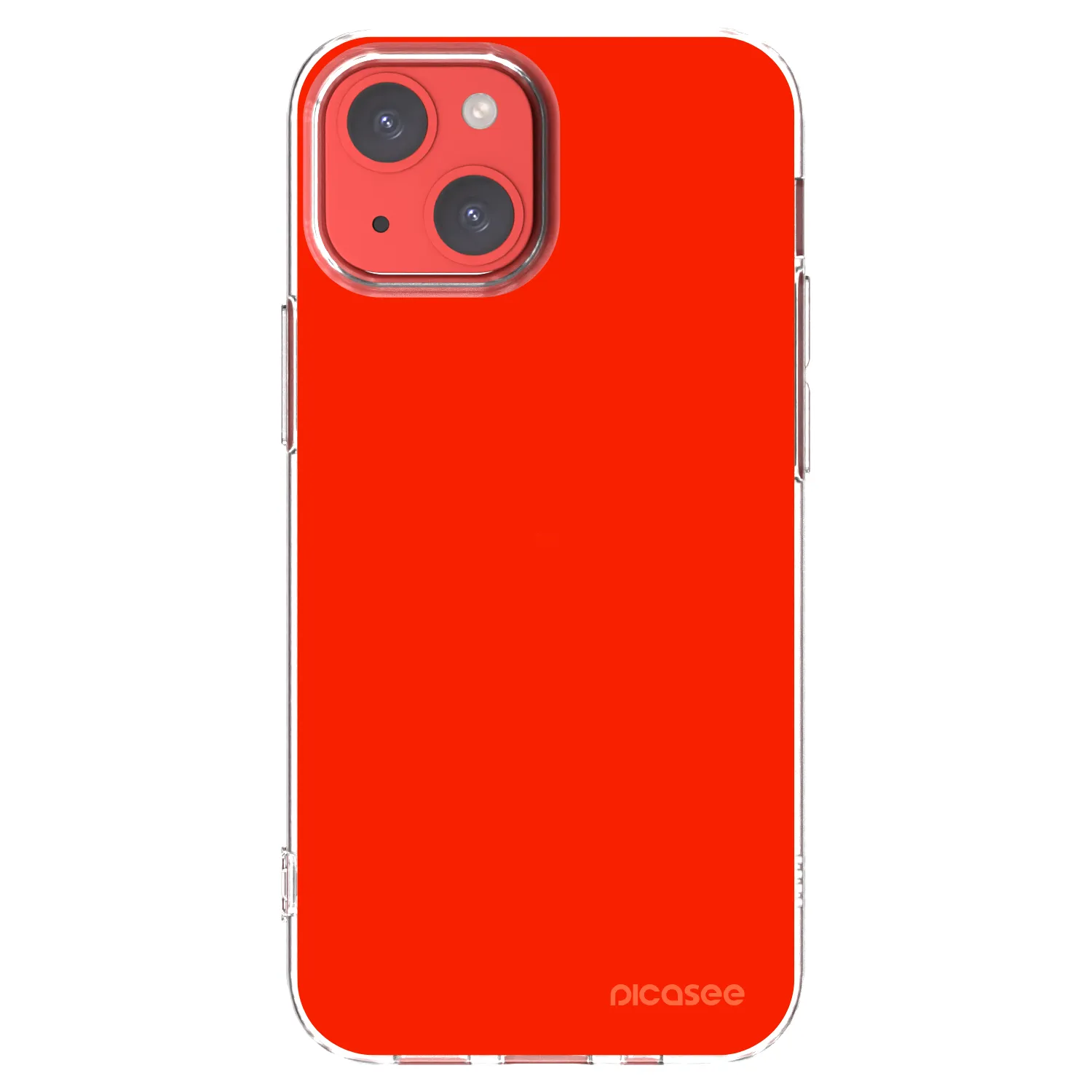 Picasee silikónový prehľadný obal pre Apple iPhone 13 mini - Maranello Red