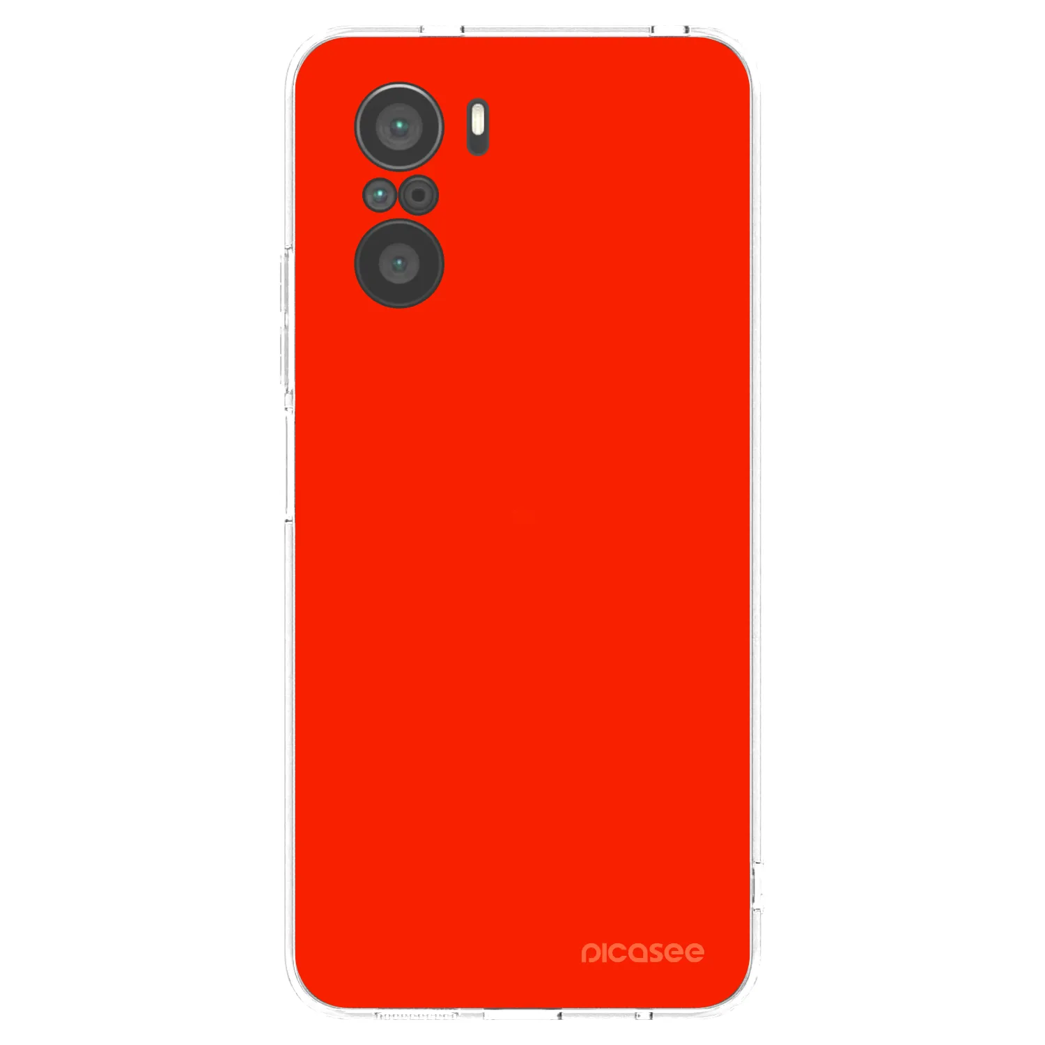 Picasee silikónový prehľadný obal pre Xiaomi Poco F3 - Maranello Red