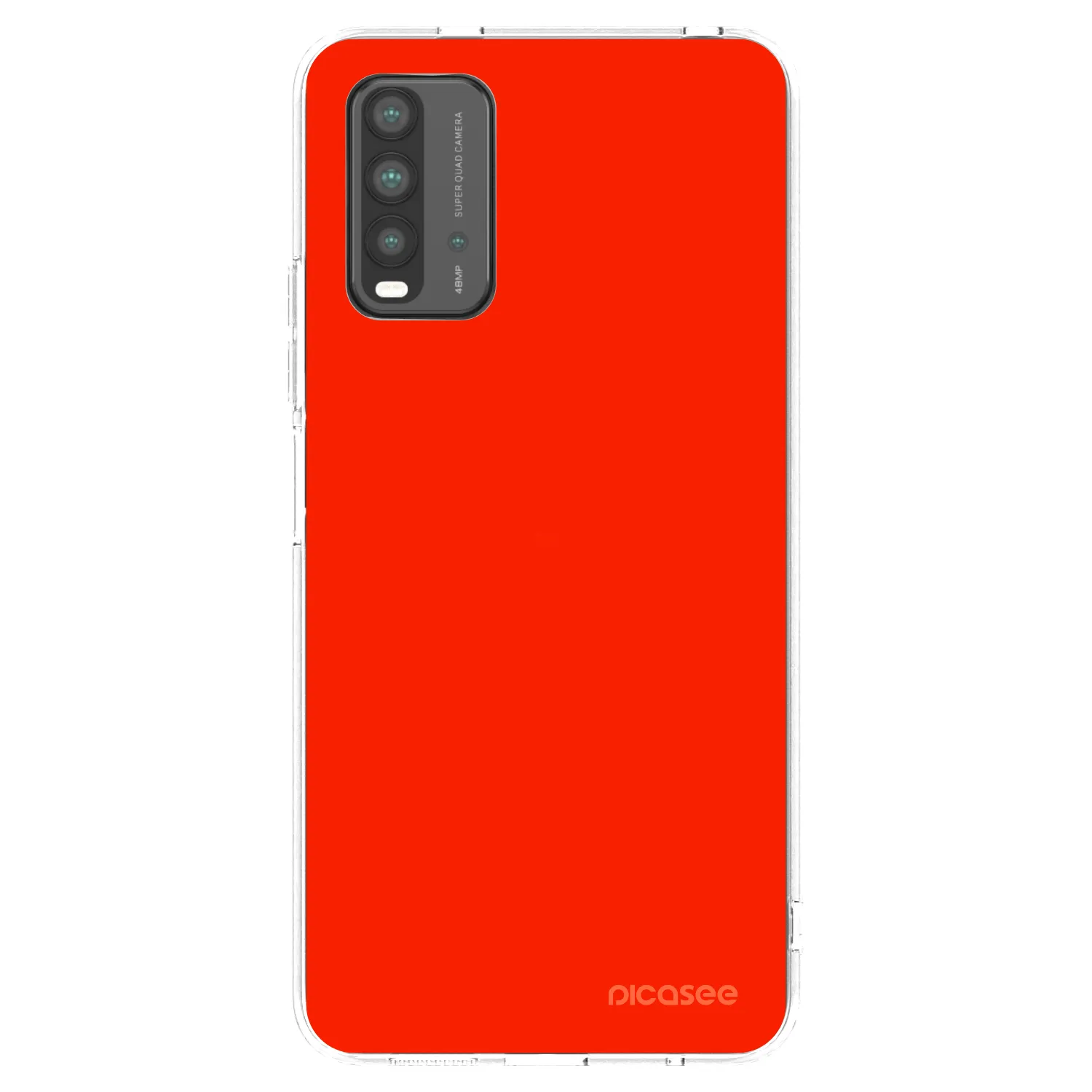 Silikónový prehľadný obal pre Xiaomi Redmi 9T - Maranello Red