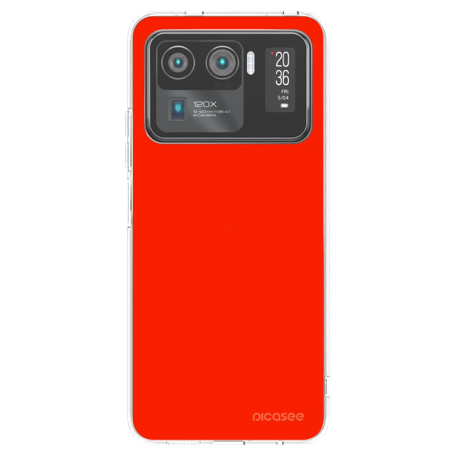 Picasee silikónový prehľadný obal pre Xiaomi Mi 11 Ultra - Maranello Red