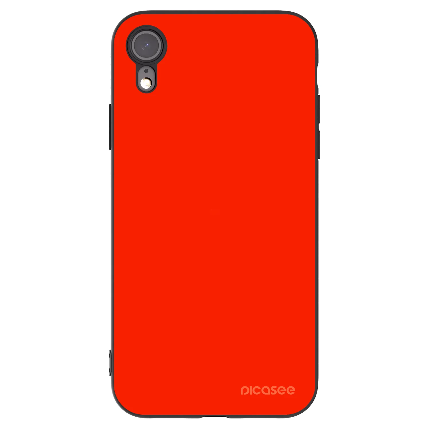Picasee silikónový čierny obal pre Apple iPhone XR - Maranello Red