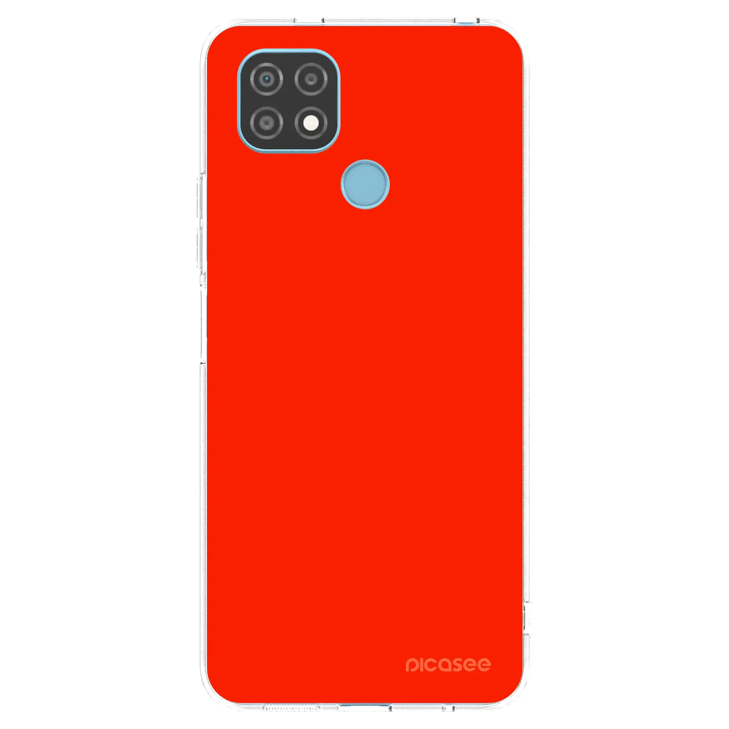 Picasee silikónový prehľadný obal pre Realme C21 - Maranello Red