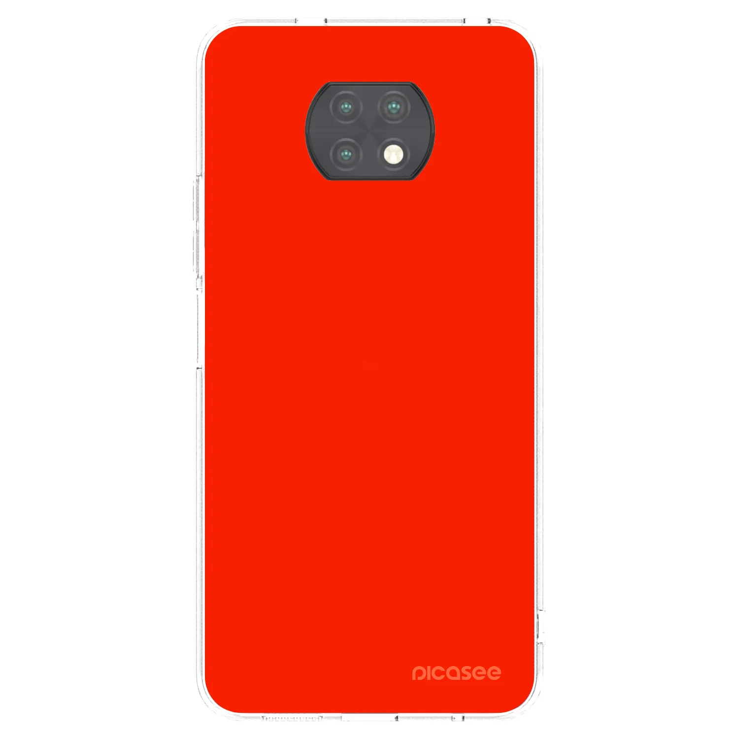 Picasee silikónový prehľadný obal pre Xiaomi Redmi Note 9T - Maranello Red