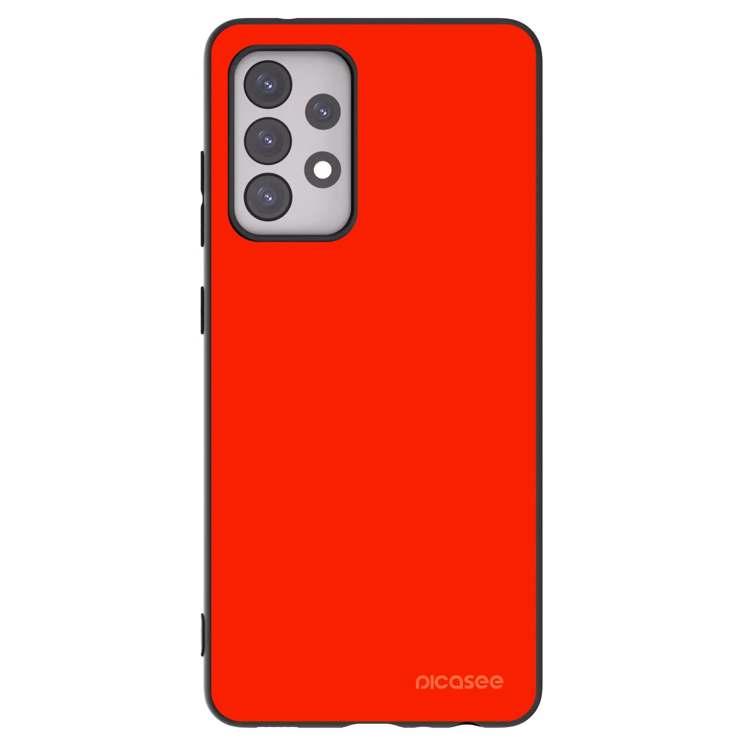 Picasee silikónový čierny obal pre Samsung Galaxy A52s 5G A528B - Maranello Red