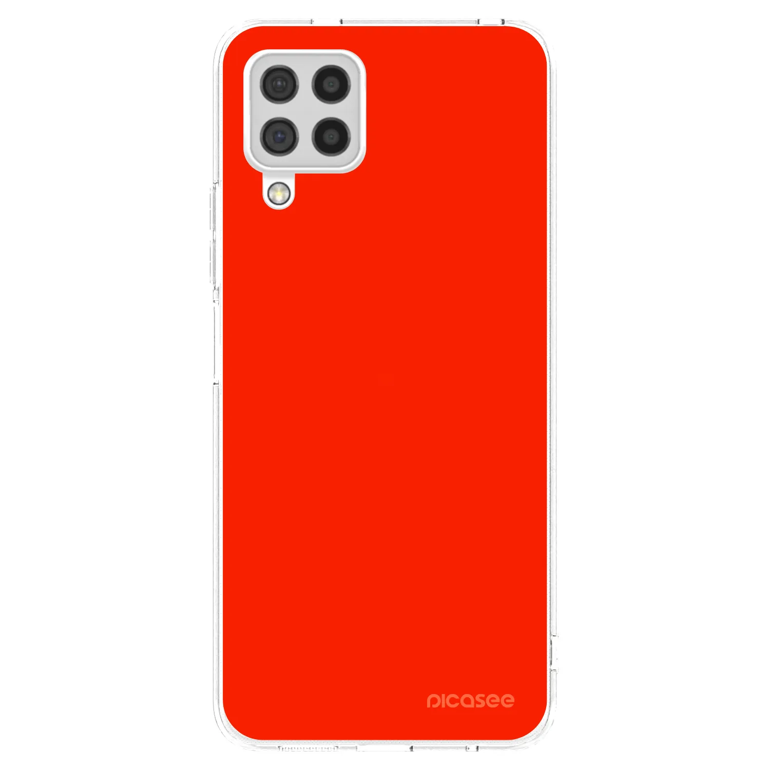Picasee silikónový prehľadný obal pre Samsung Galaxy A22 A225F 4G - Maranello Red