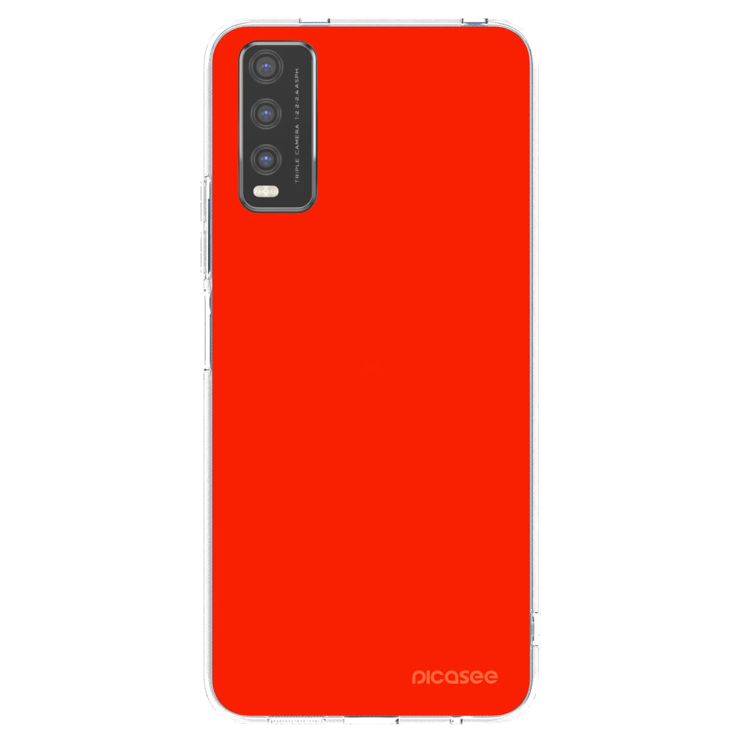 Picasee silikónový prehľadný obal pre Vivo Y20s - Maranello Red