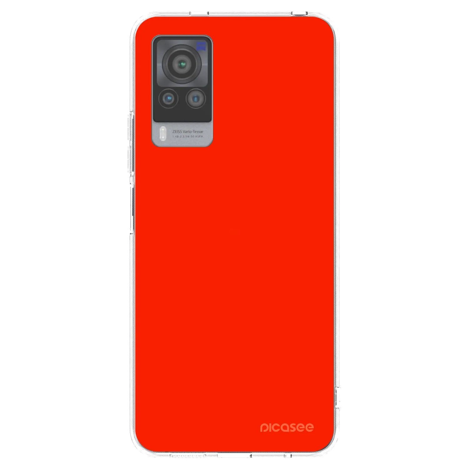 Picasee silikónový prehľadný obal pre Vivo X60 Pro 5G - Maranello Red