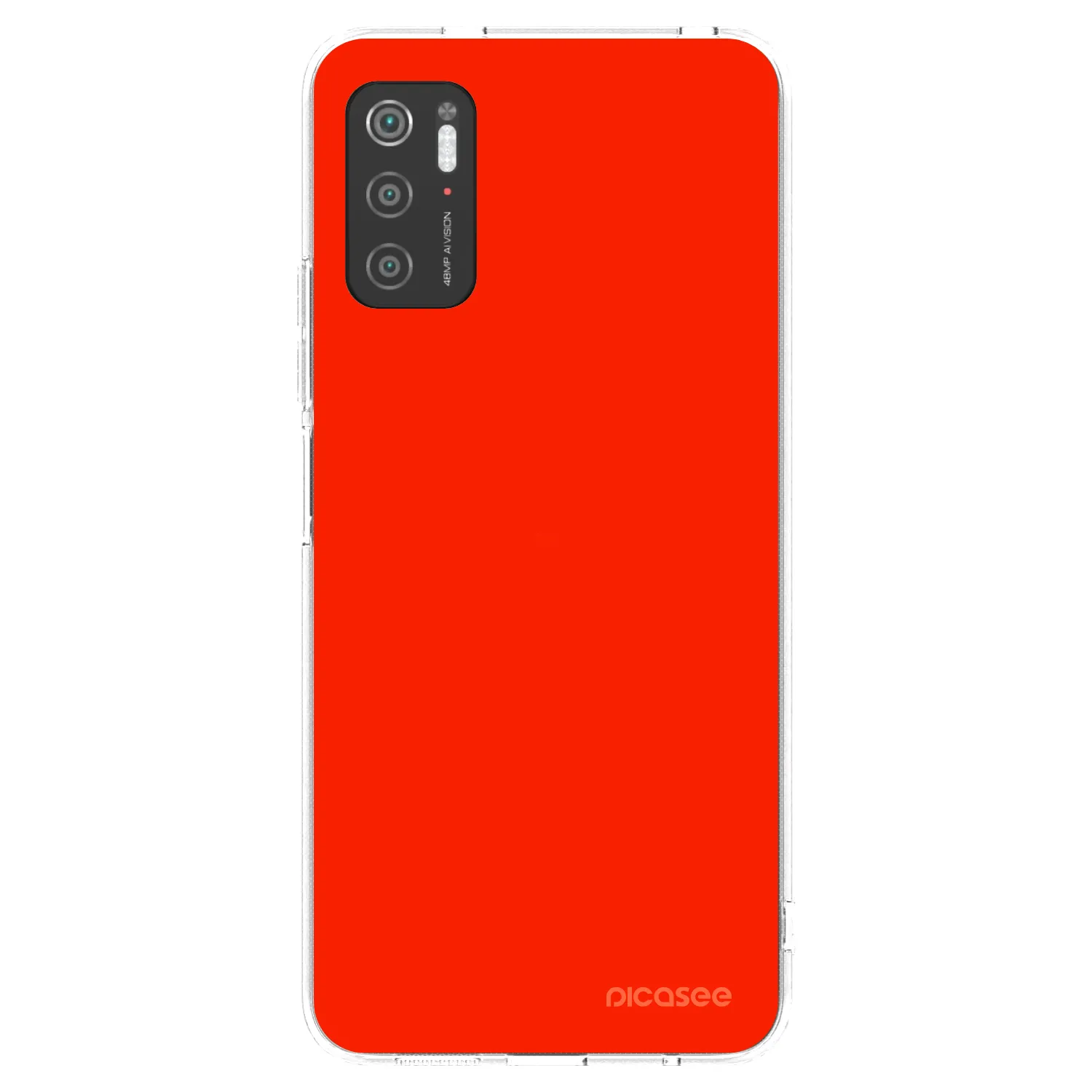 Picasee silikónový prehľadný obal pre Xiaomi Poco M3 Pro 5G - Maranello Red