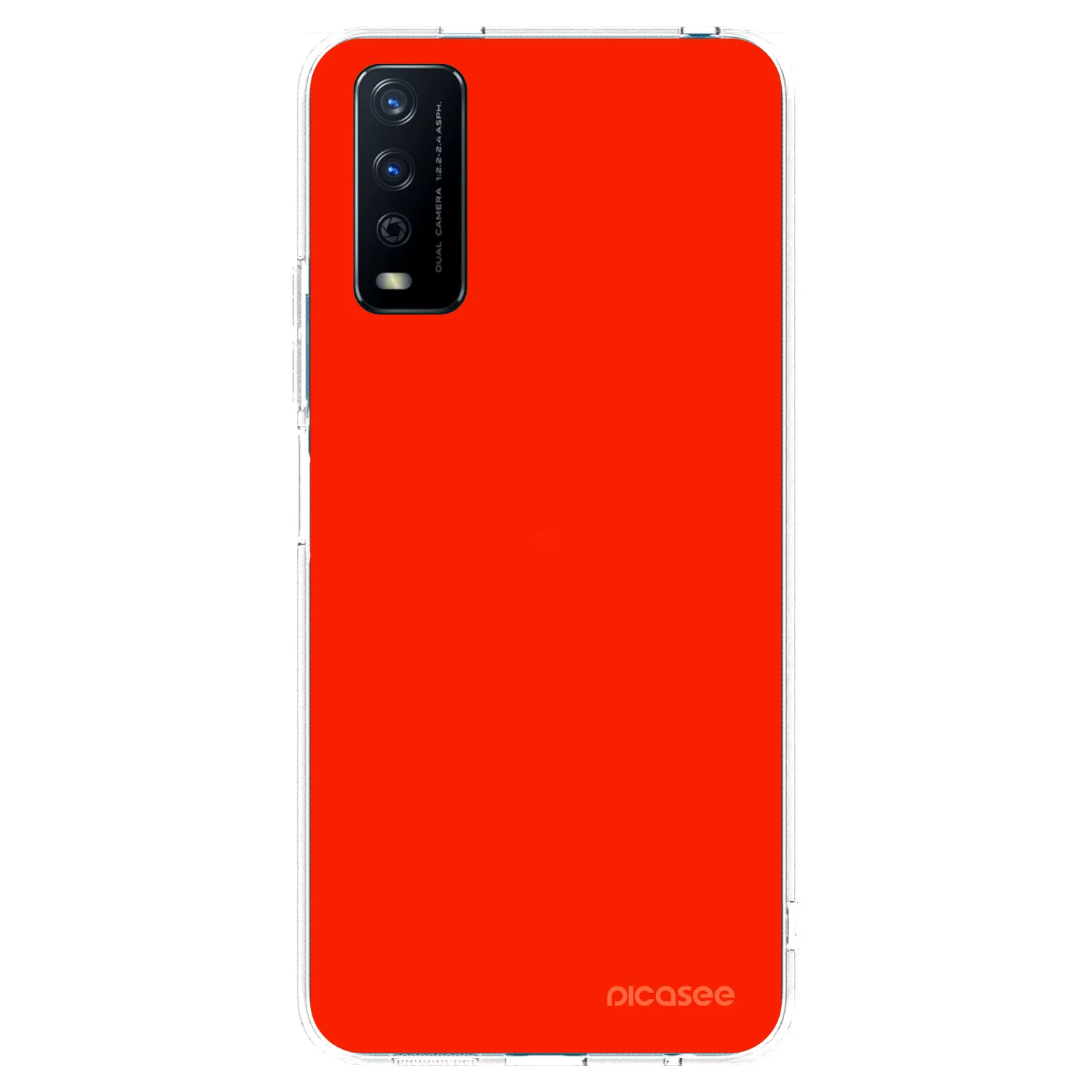 Picasee silikónový prehľadný obal pre Vivo Y11s - Maranello Red