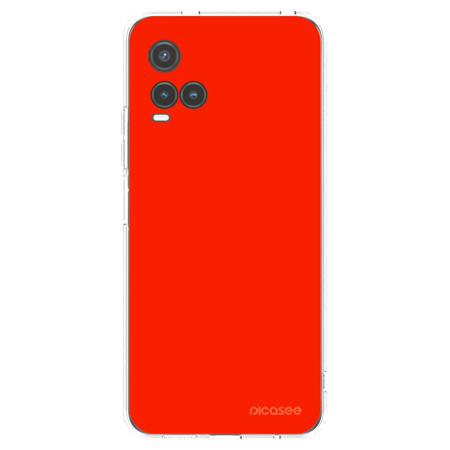 Picasee silikónový prehľadný obal pre Vivo Y33s - Maranello Red