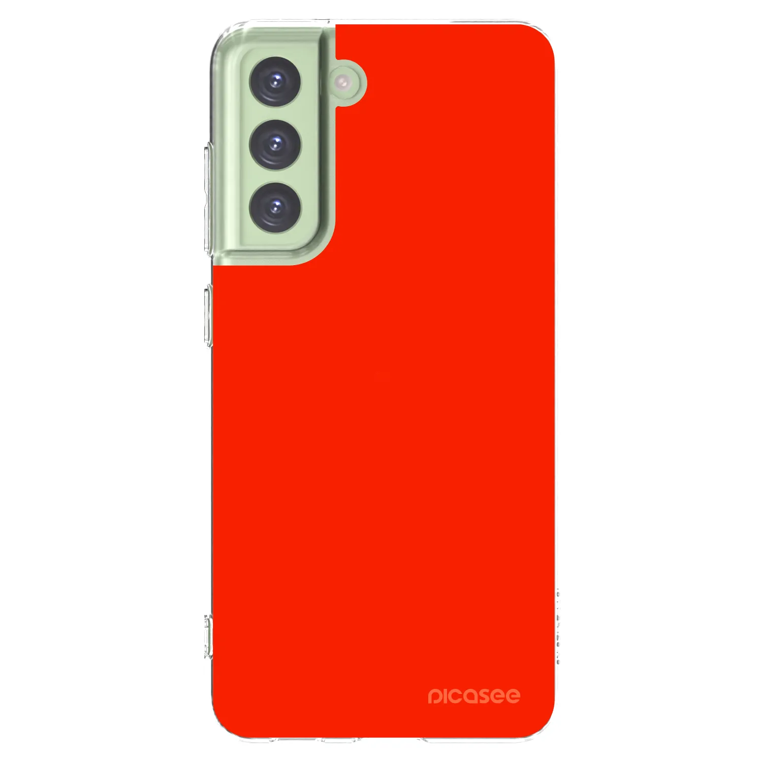Picasee silikónový prehľadný obal pre Samsung Galaxy S21 FE 5G - Maranello Red