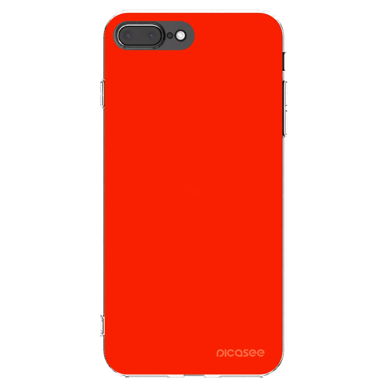 Picasee silikónový prehľadný obal pre Apple iPhone 7 Plus - Maranello Red