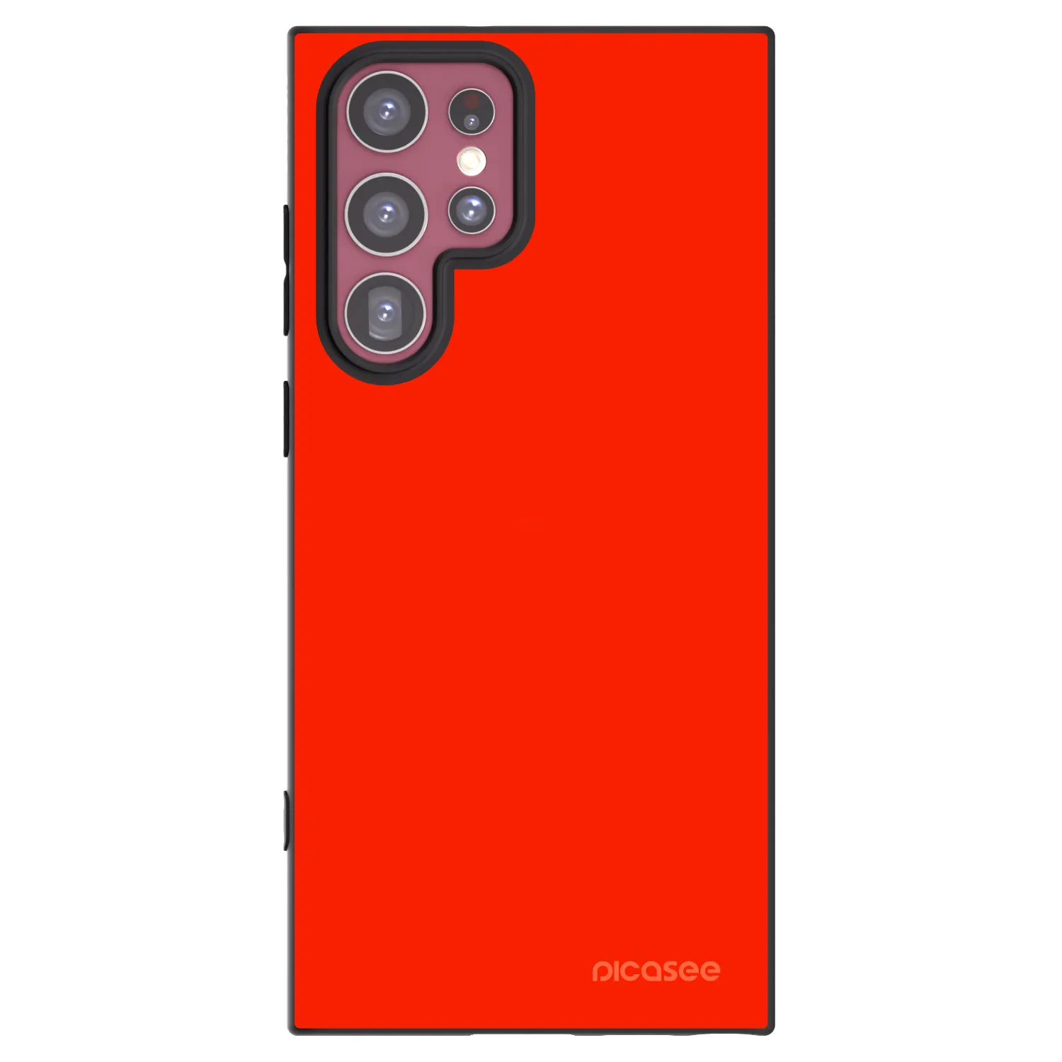 Picasee silikónový čierny obal pre Samsung Galaxy S22 Ultra 5G - Maranello Red