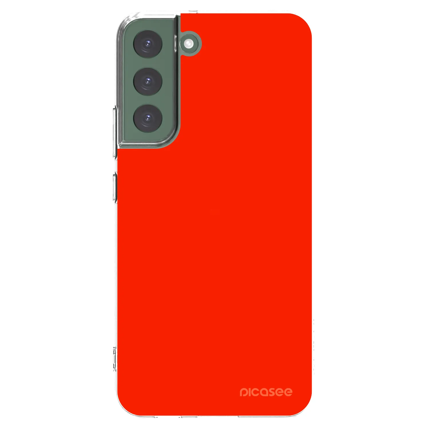 Picasee silikónový prehľadný obal pre Samsung Galaxy S22+ 5G - Maranello Red