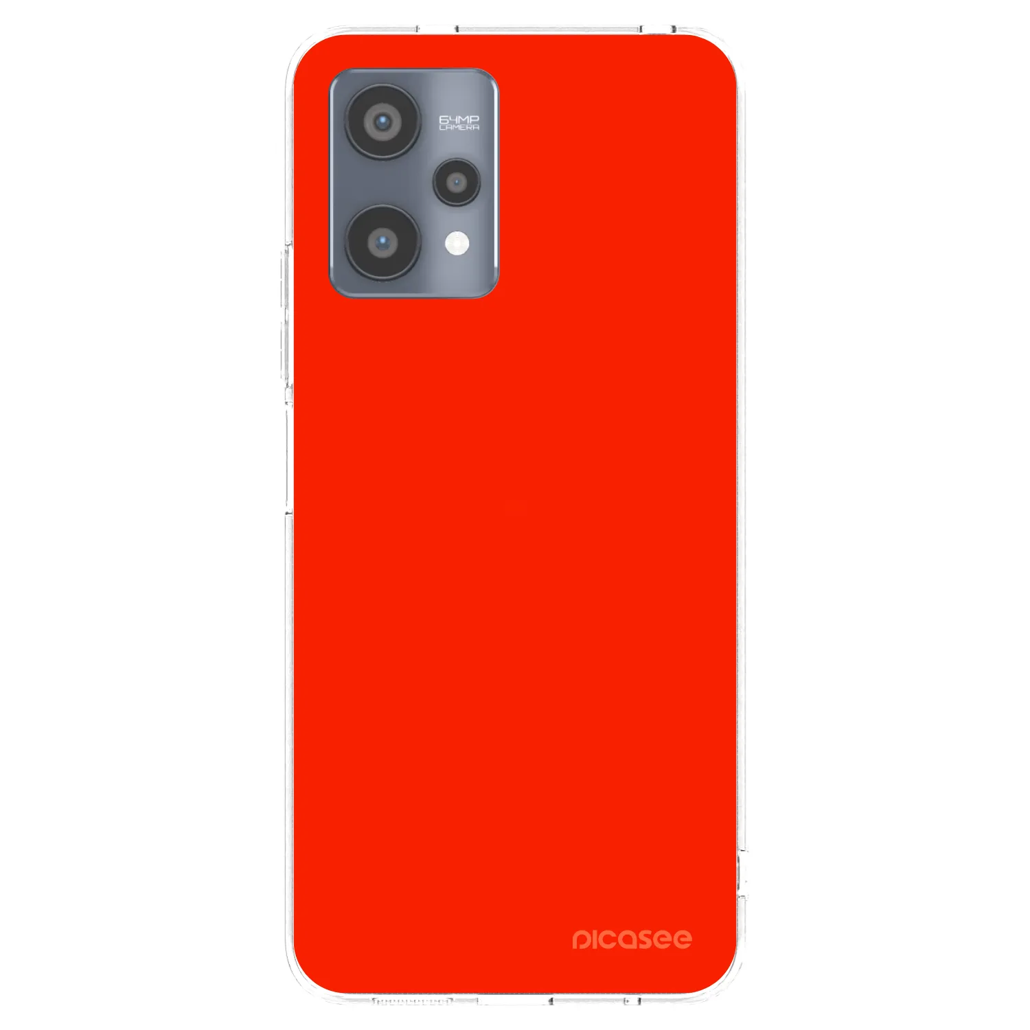 Picasee silikónový prehľadný obal pre Realme 9 Pro 5G - Maranello Red