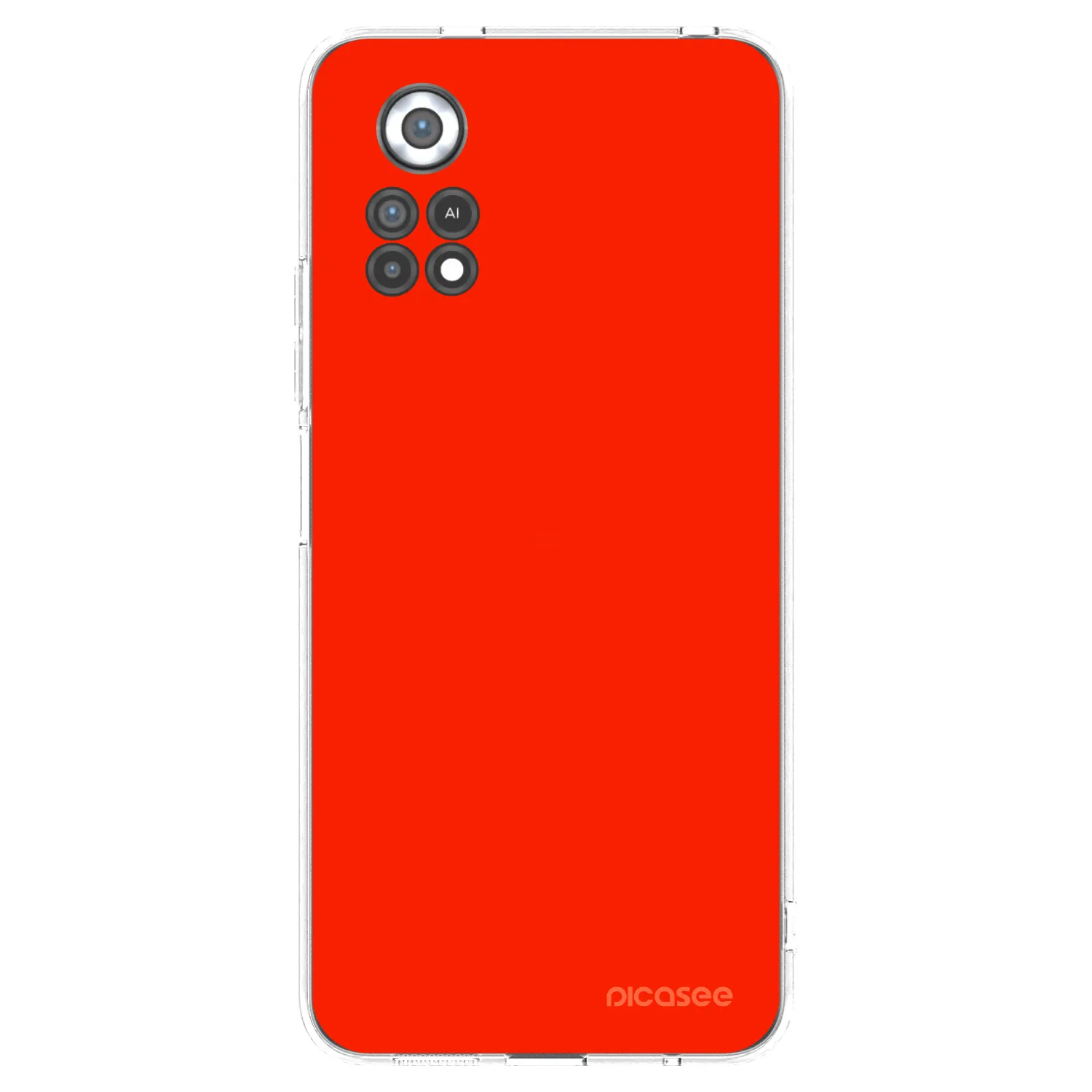 Picasee silikónový prehľadný obal pre Xiaomi Poco X4 Pro 5G - Maranello Red
