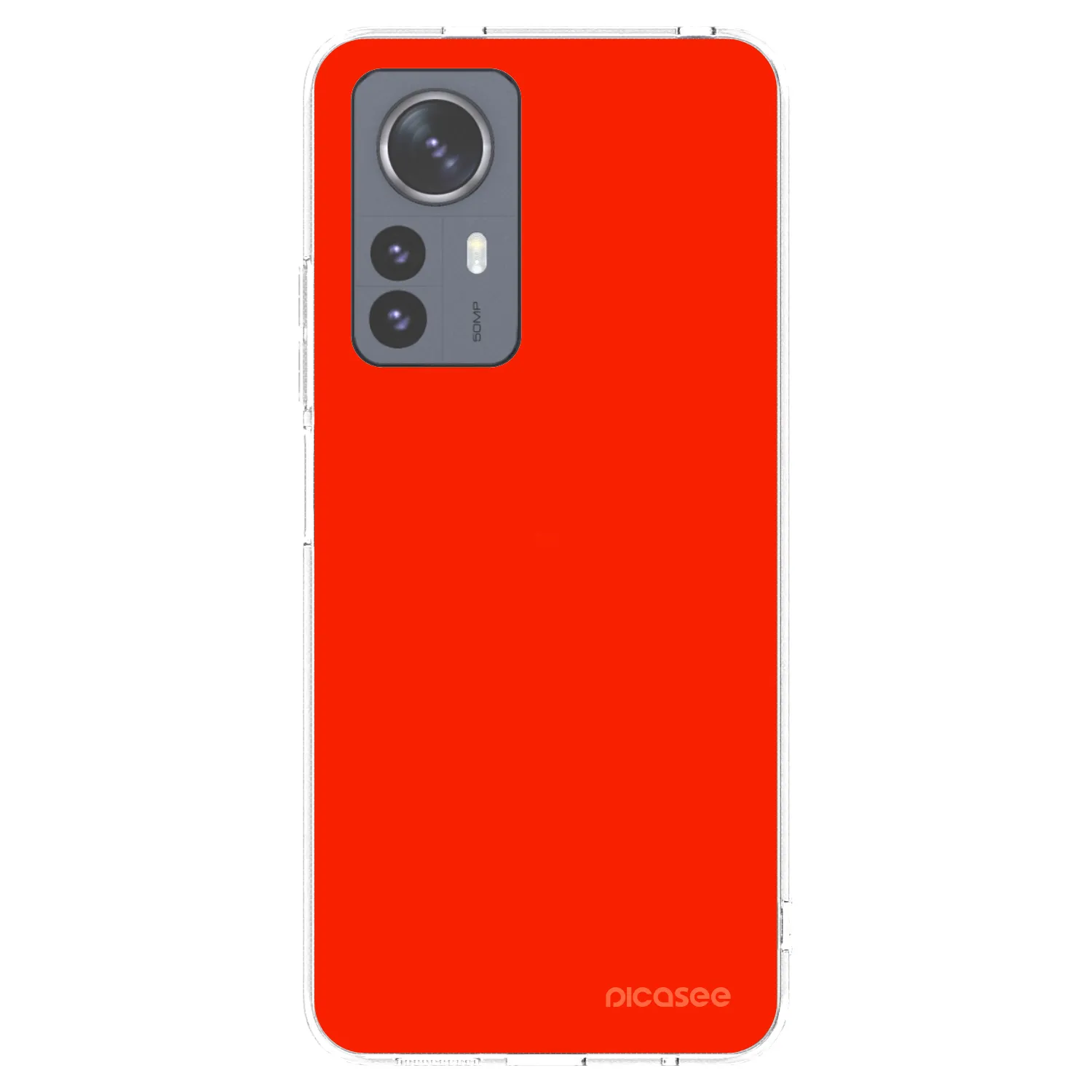 Picasee silikónový prehľadný obal pre Xiaomi 12 Pro - Maranello Red