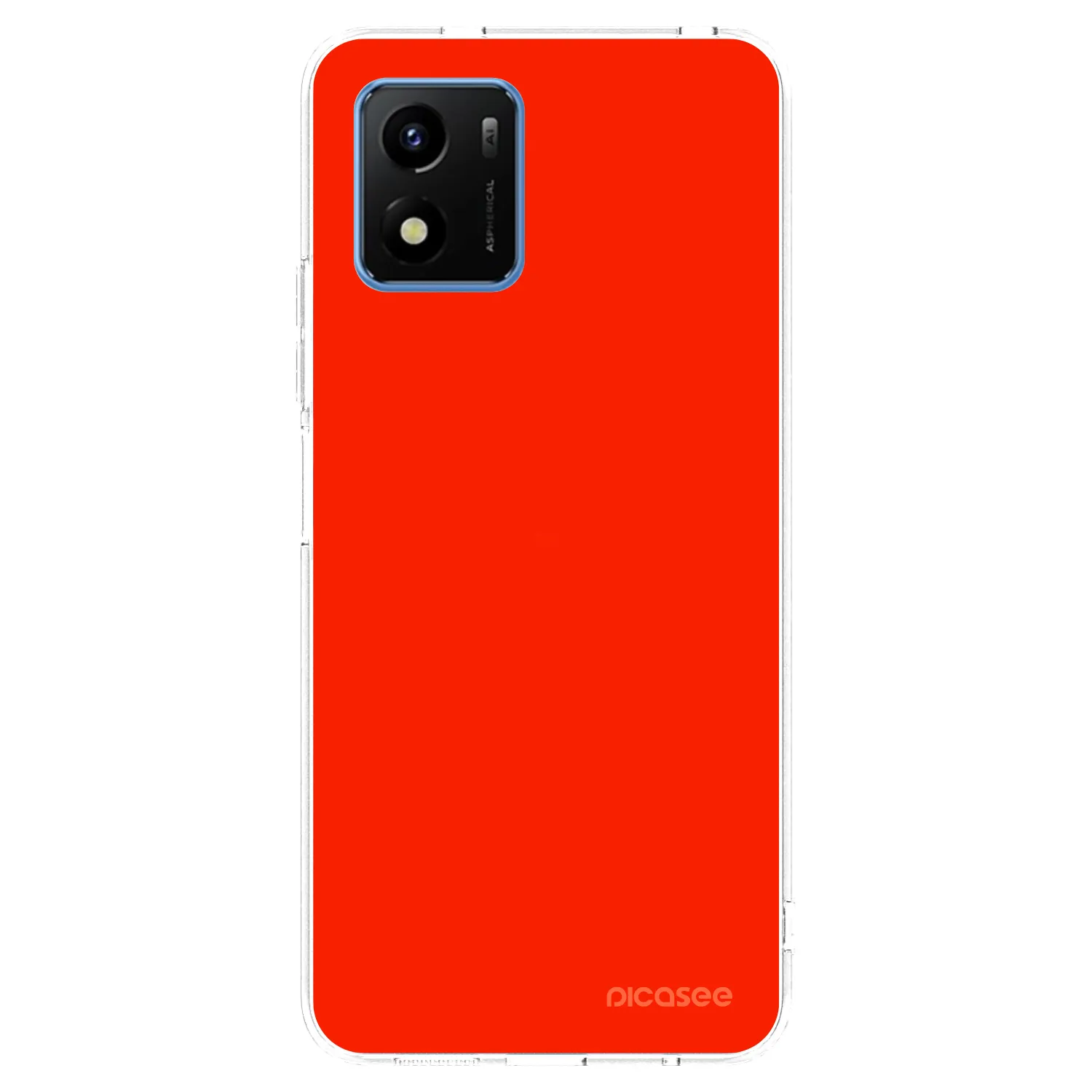 Picasee silikónový prehľadný obal pre Vivo Y01 - Maranello Red
