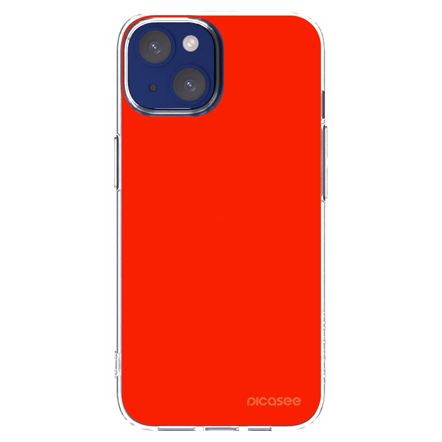 Silikónový prehľadný obal pre Apple iPhone 14 - Maranello Red