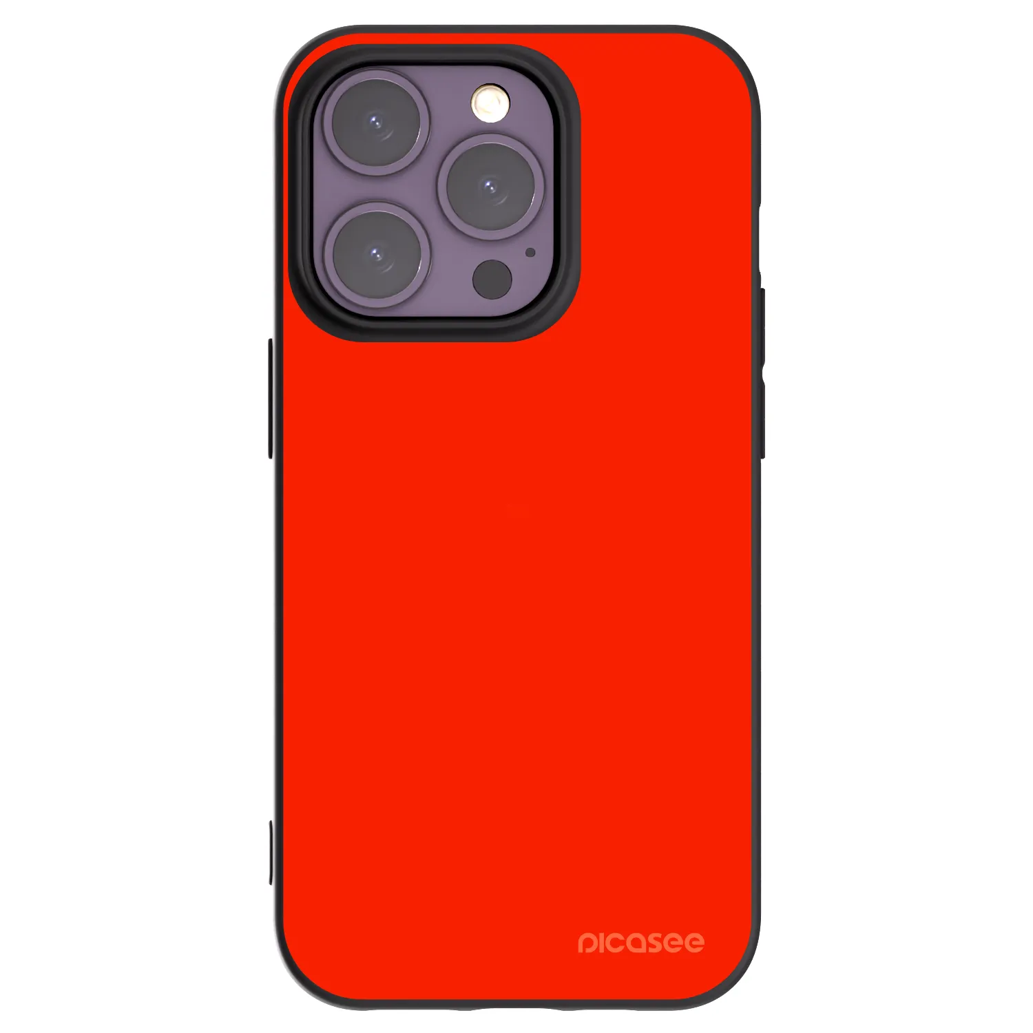Picasee silikónový čierny obal pre Apple iPhone 14 Pro - Maranello Red