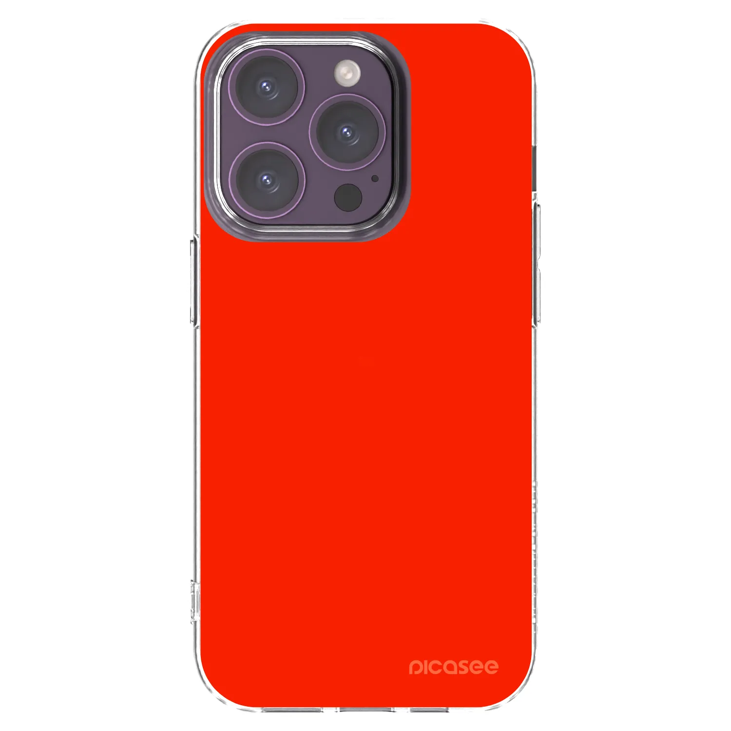 Picasee silikónový prehľadný obal pre Apple iPhone 14 Pro - Maranello Red