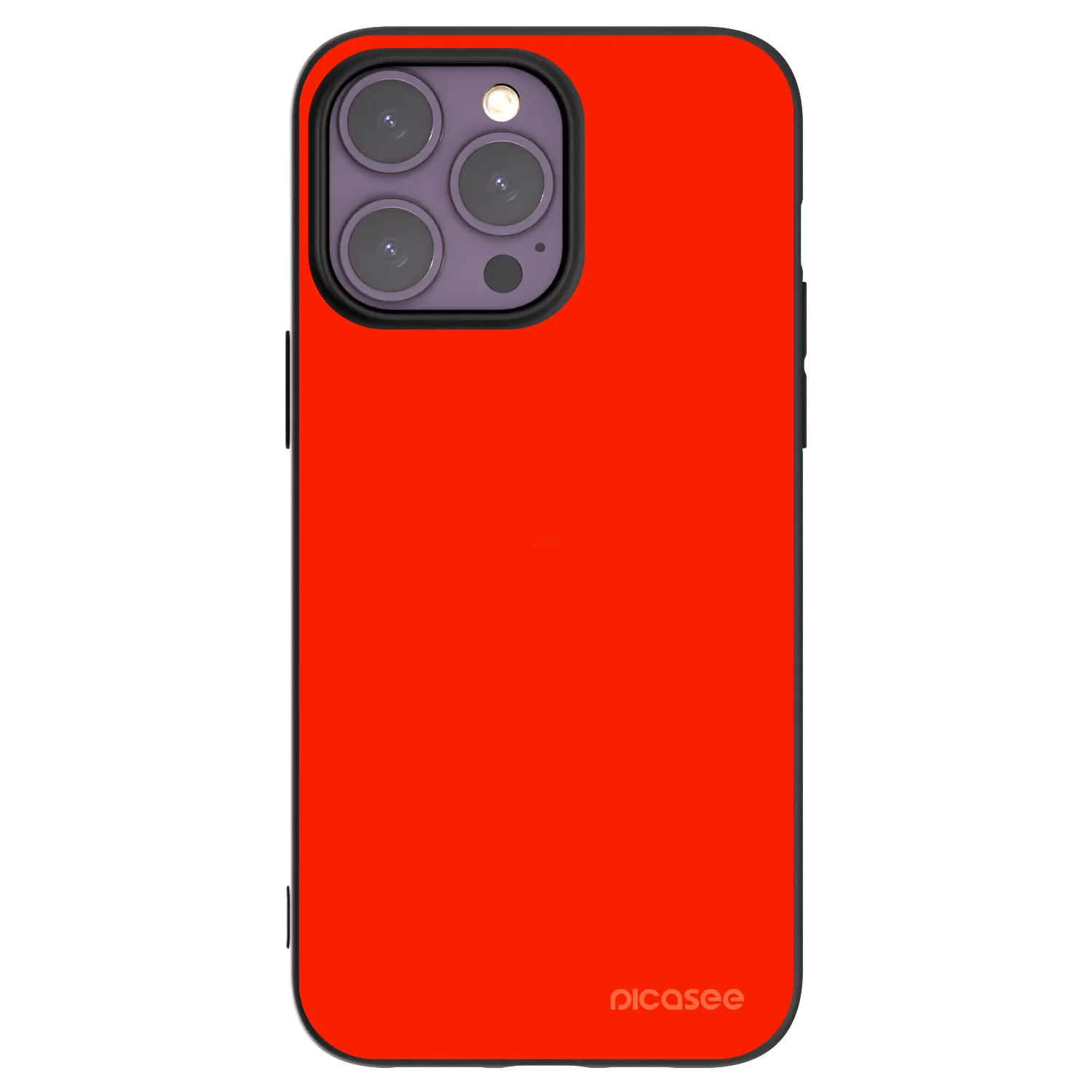Picasee silikónový čierny obal pre Apple iPhone 14 Pro Max - Maranello Red
