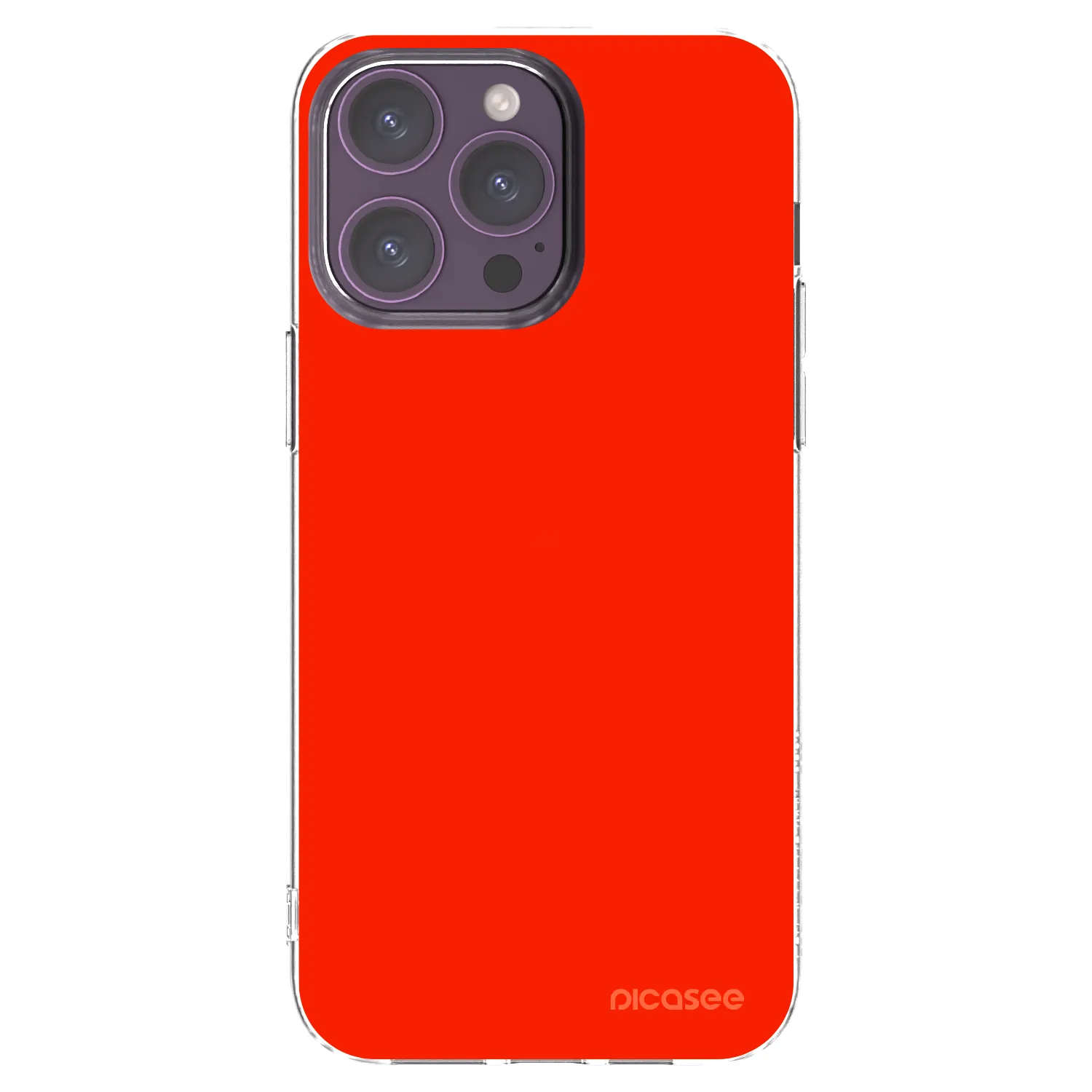 Picasee silikónový prehľadný obal pre Apple iPhone 14 Pro Max - Maranello Red
