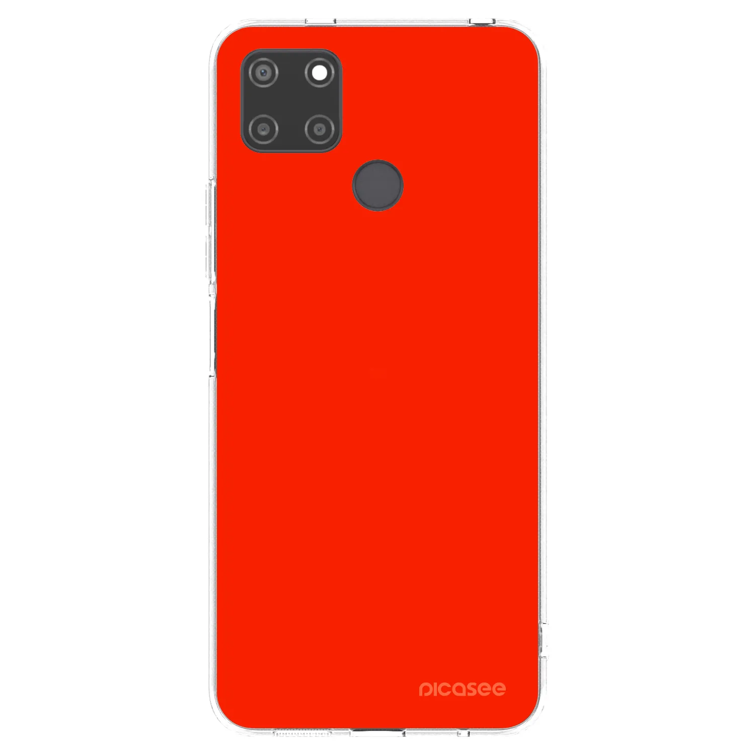 Picasee silikónový prehľadný obal pre Realme C21Y - Maranello Red