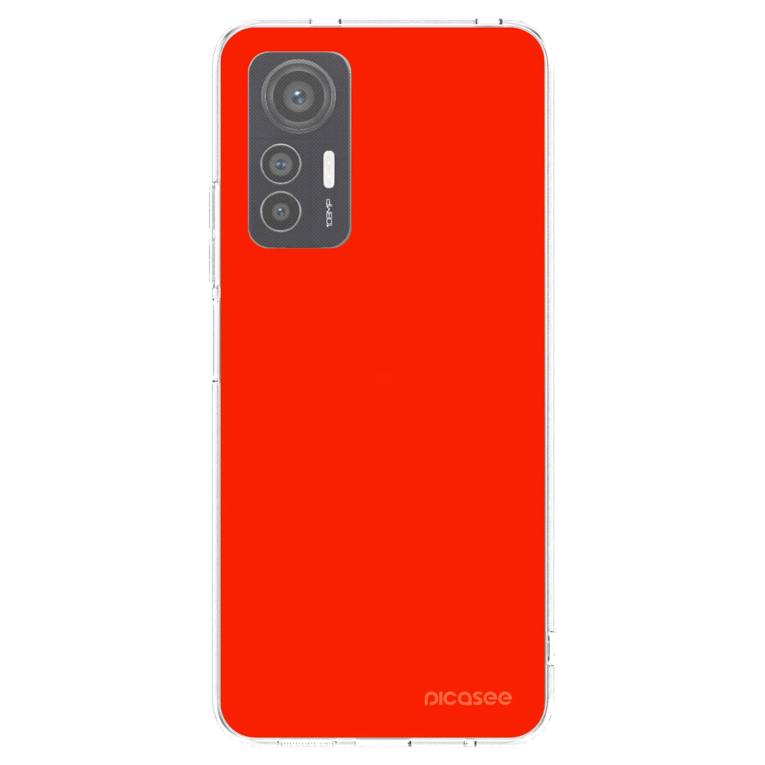 Picasee silikónový prehľadný obal pre Xiaomi 12 Lite - Maranello Red