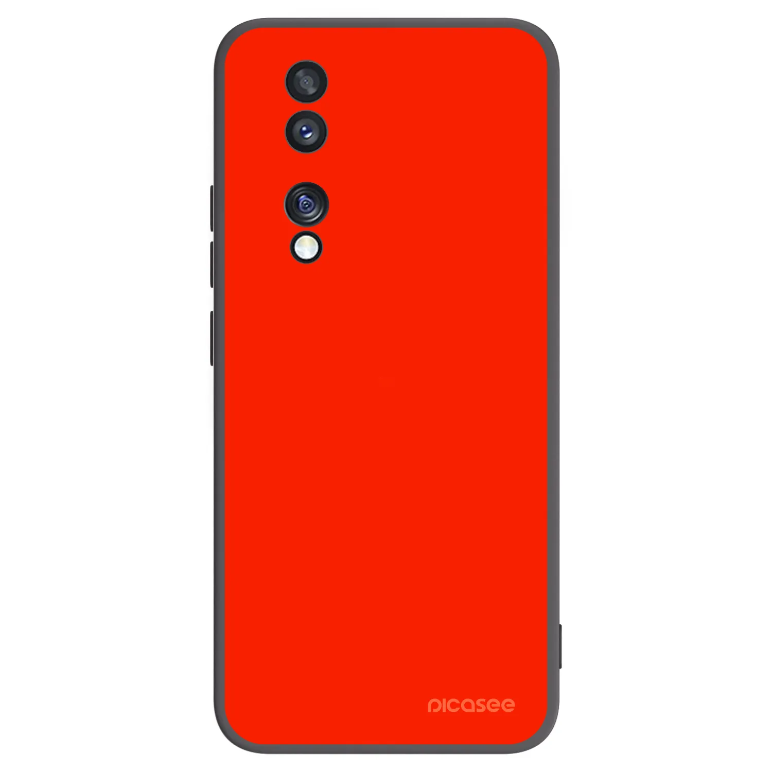 Picasee silikónový čierny obal pre Honor 70 - Maranello Red