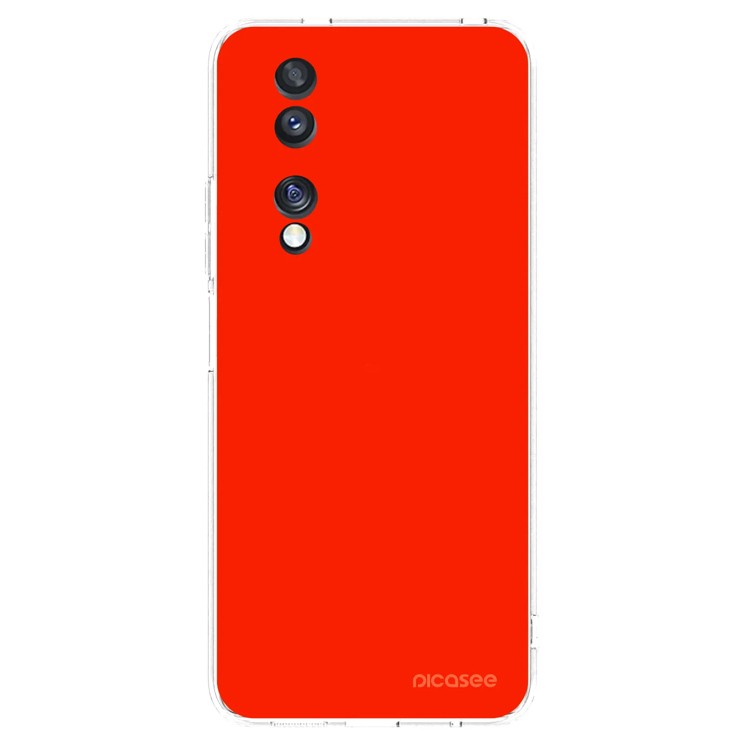 Picasee silikónový prehľadný obal pre Honor 70 - Maranello Red