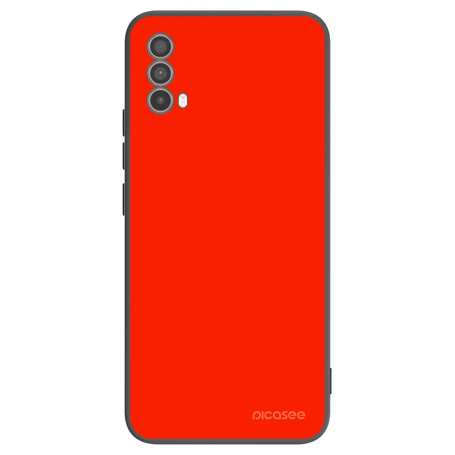 Picasee silikónový čierny obal pre Motorola Moto E40 - Maranello Red