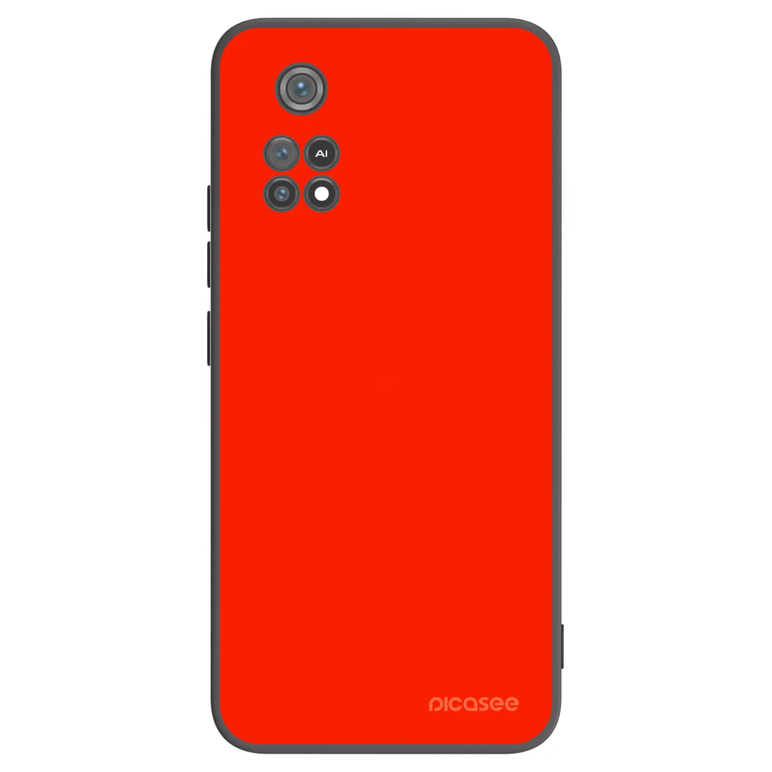 Picasee silikónový čierny obal pre Xiaomi Poco M4 Pro - Maranello Red