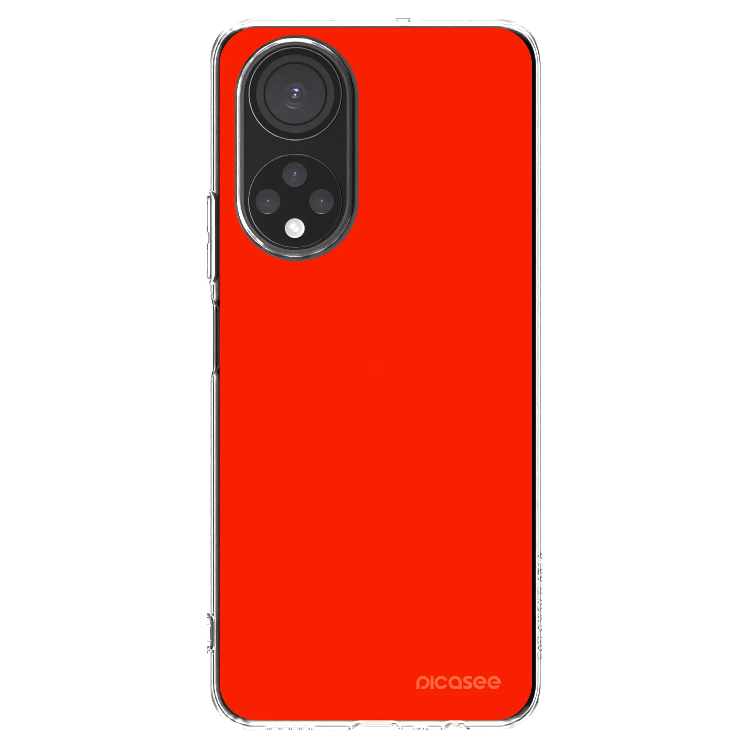 Picasee silikónový prehľadný obal pre Honor X7 - Maranello Red