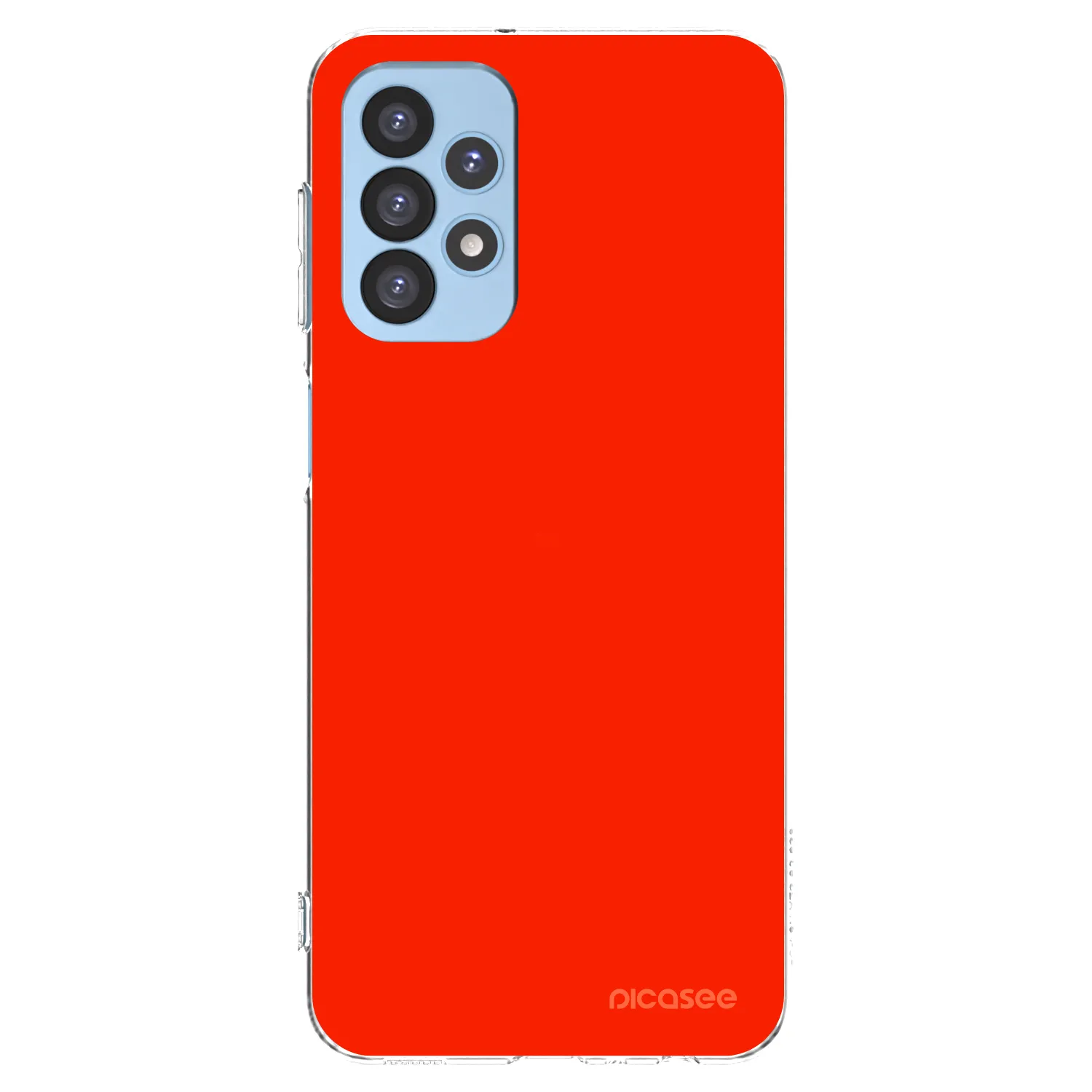 Picasee silikónový prehľadný obal pre Samsung Galaxy A23 A235F 4G - Maranello Red