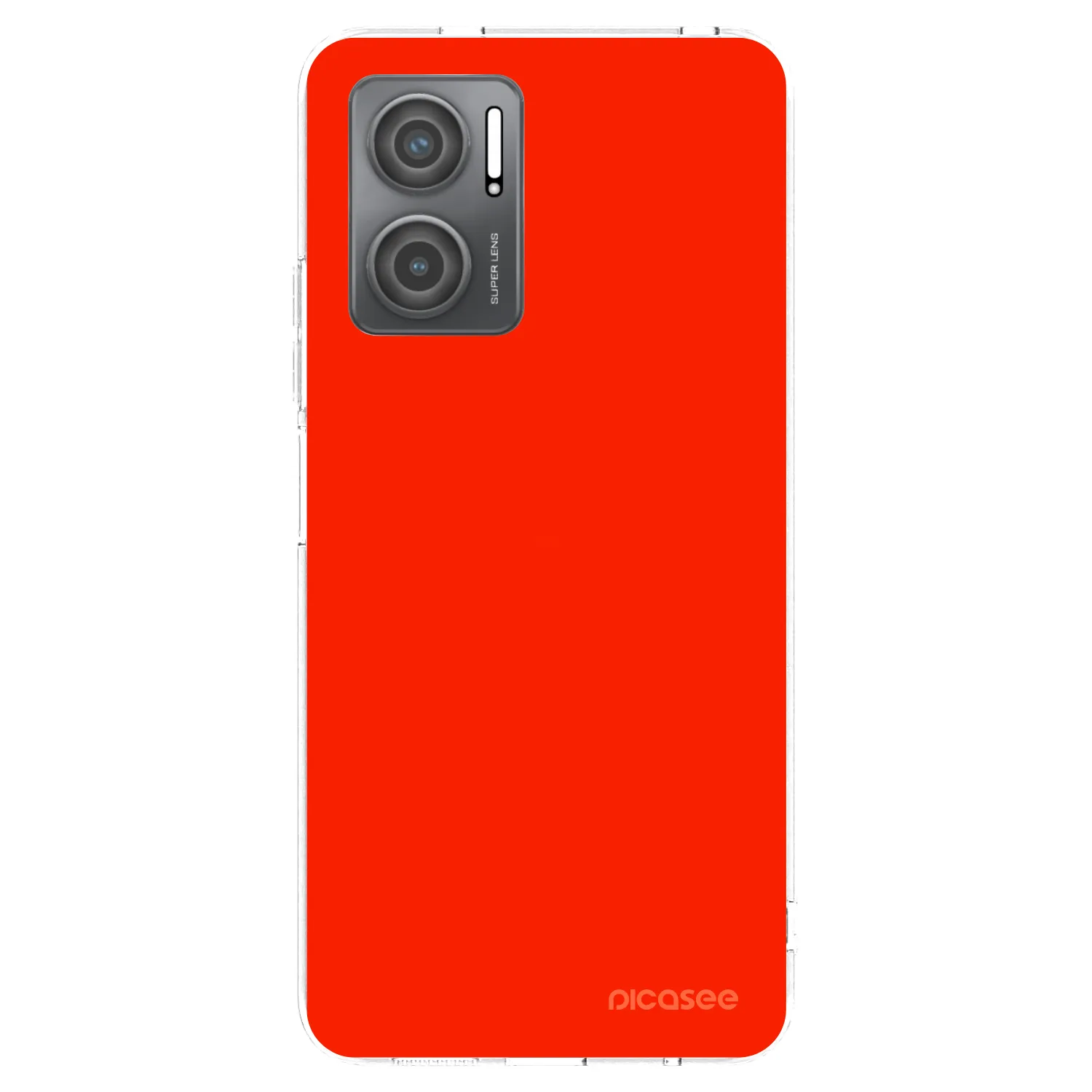 Silikónový prehľadný obal pre Xiaomi Redmi 10 5G - Maranello Red