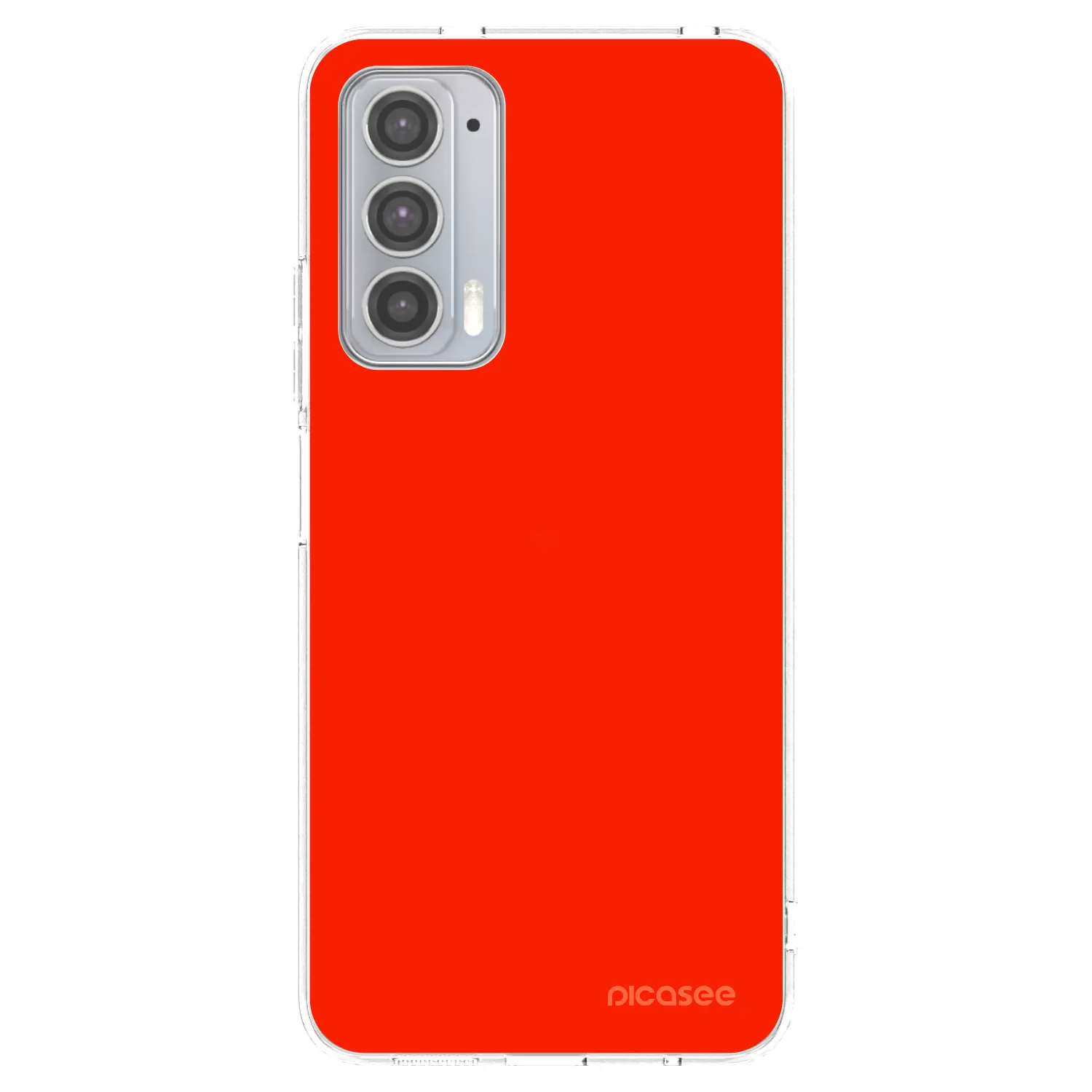 Picasee silikónový prehľadný obal pre Motorola Edge 20 - Maranello Red