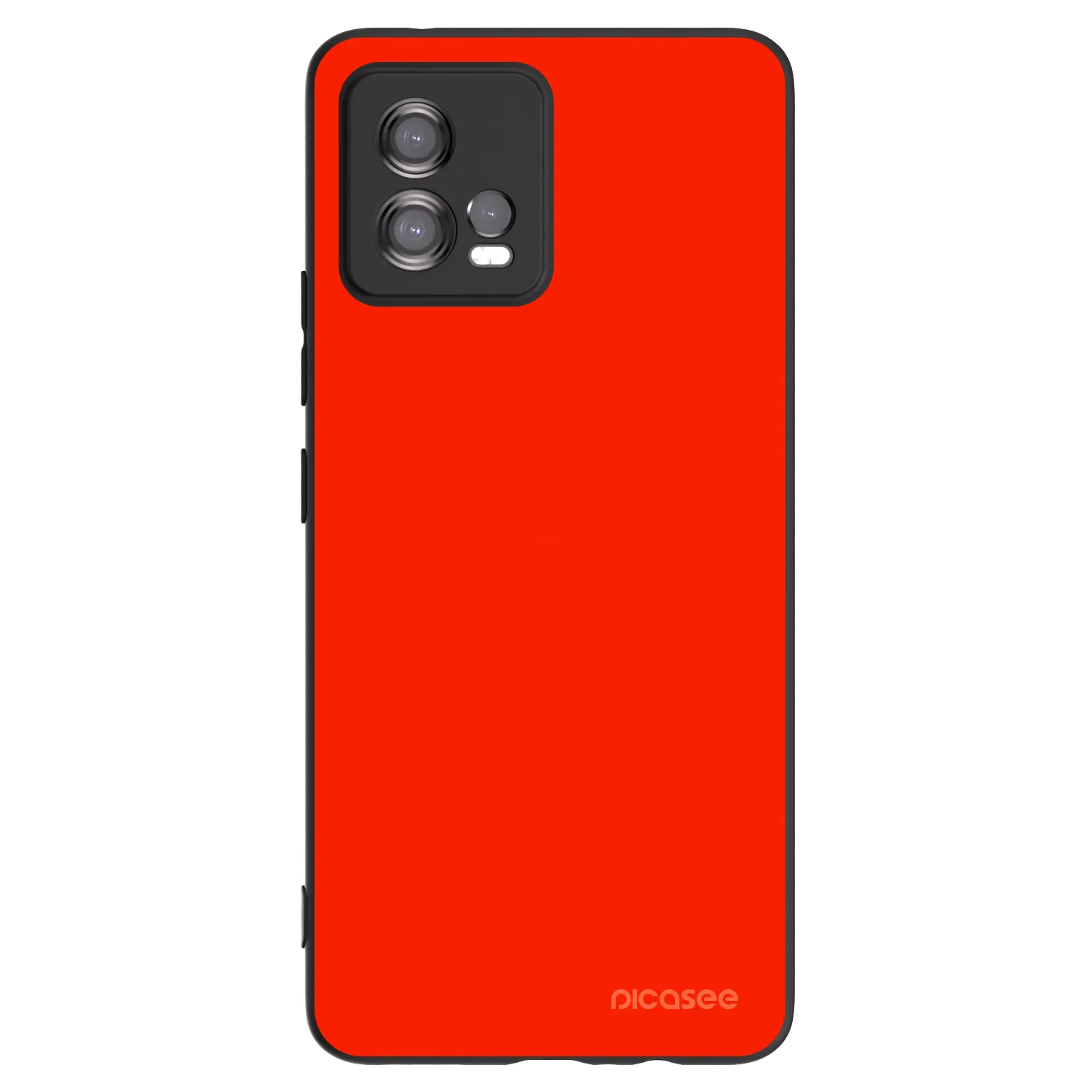 Picasee silikónový čierny obal pre Motorola Moto G72 - Maranello Red