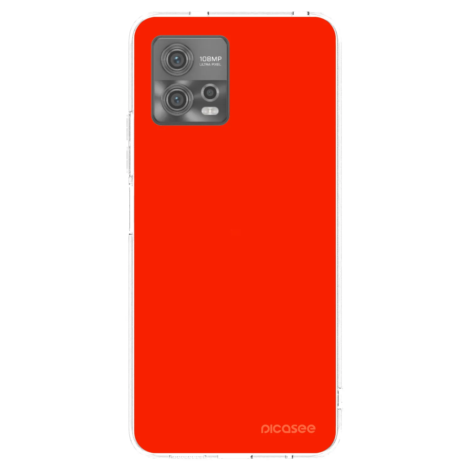 Picasee silikónový prehľadný obal pre Motorola Moto G72 - Maranello Red