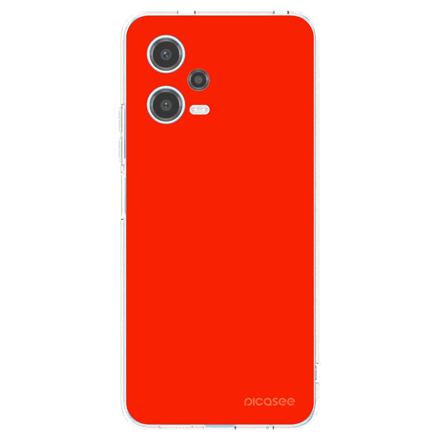 Picasee silikónový prehľadný obal pre Xiaomi Redmi Note 12 5G - Maranello Red