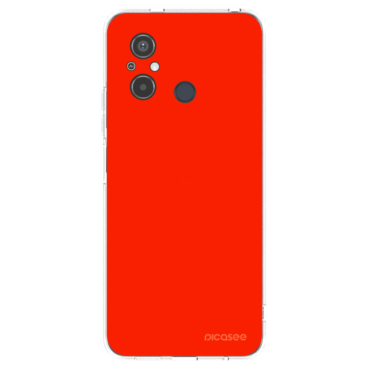 Picasee silikónový prehľadný obal pre Xiaomi Redmi 12C - Maranello Red