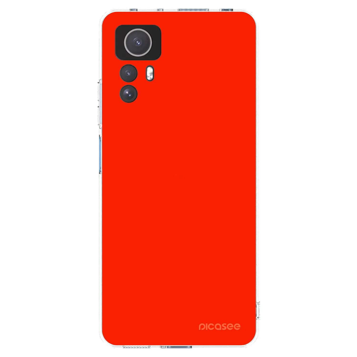 Picasee silikónový prehľadný obal pre Xiaomi Redmi Note 12S - Maranello Red