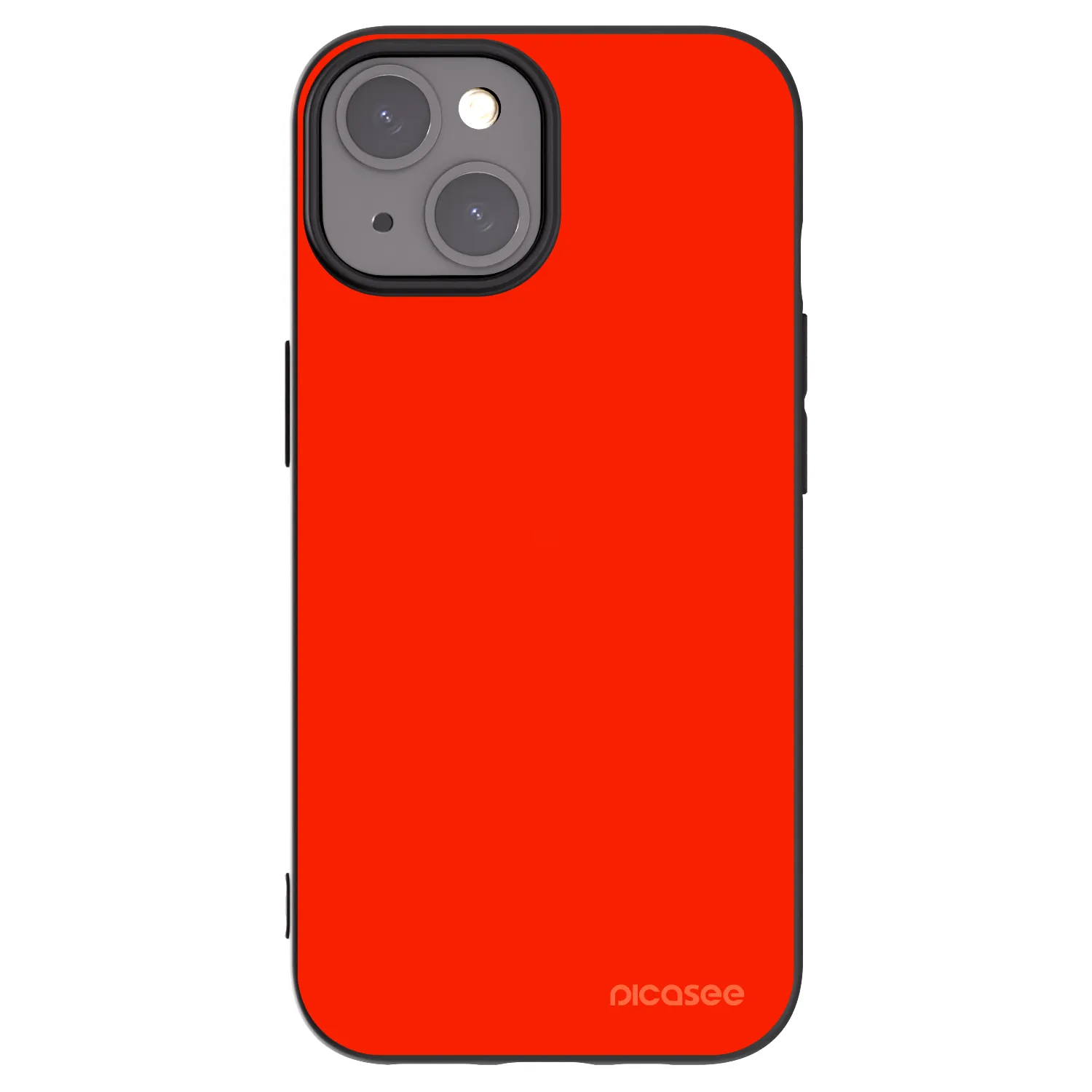 Silikónový čierny obal pre Apple iPhone 15 - Maranello Red