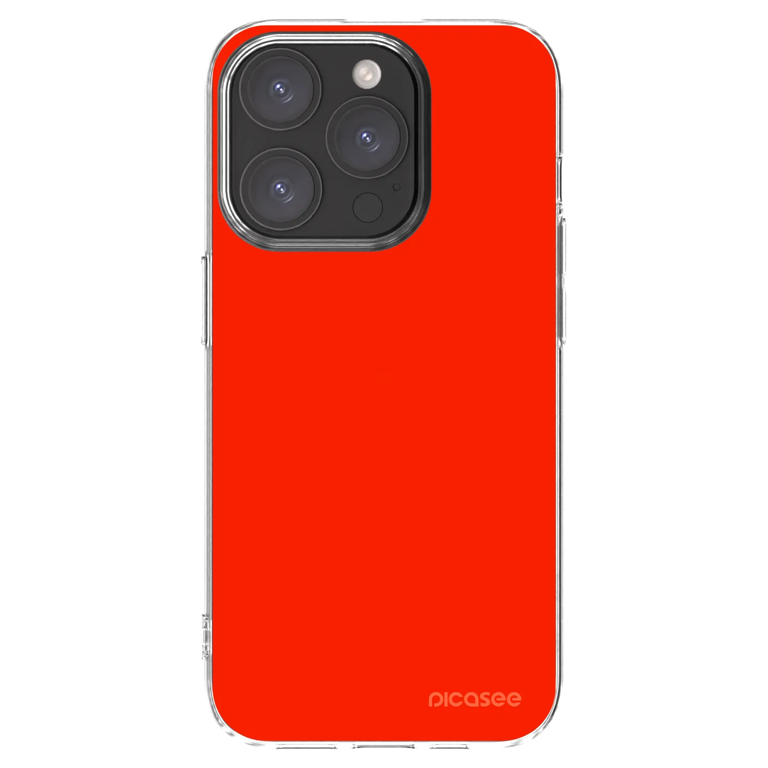 Silikónový prehľadný obal pre Apple iPhone 15 Pro - Maranello Red