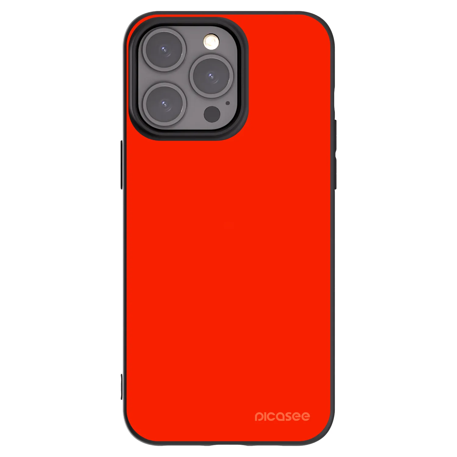 Picasee silikónový čierny obal pre Apple iPhone 15 Pro Max - Maranello Red