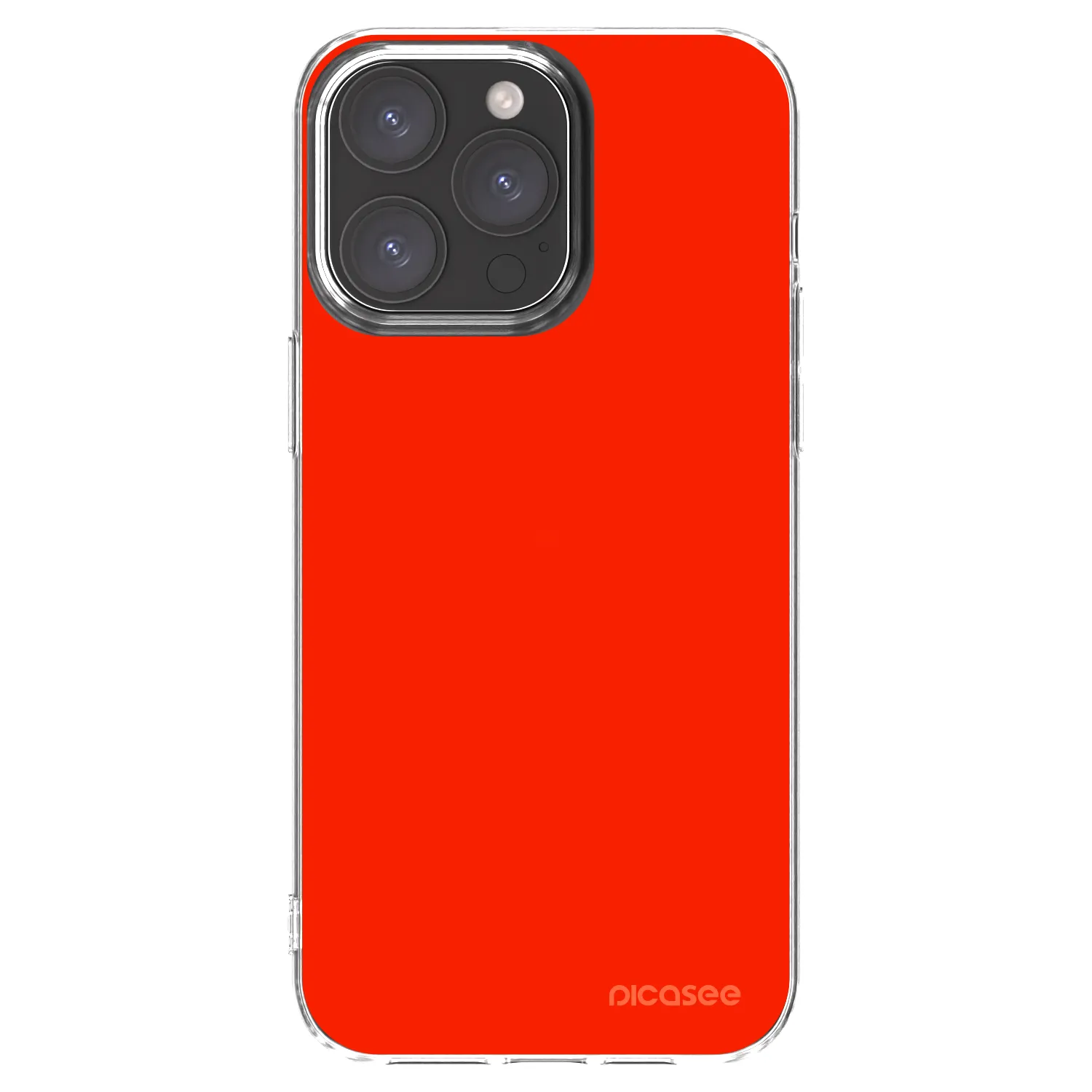 Picasee silikónový prehľadný obal pre Apple iPhone 15 Pro Max - Maranello Red